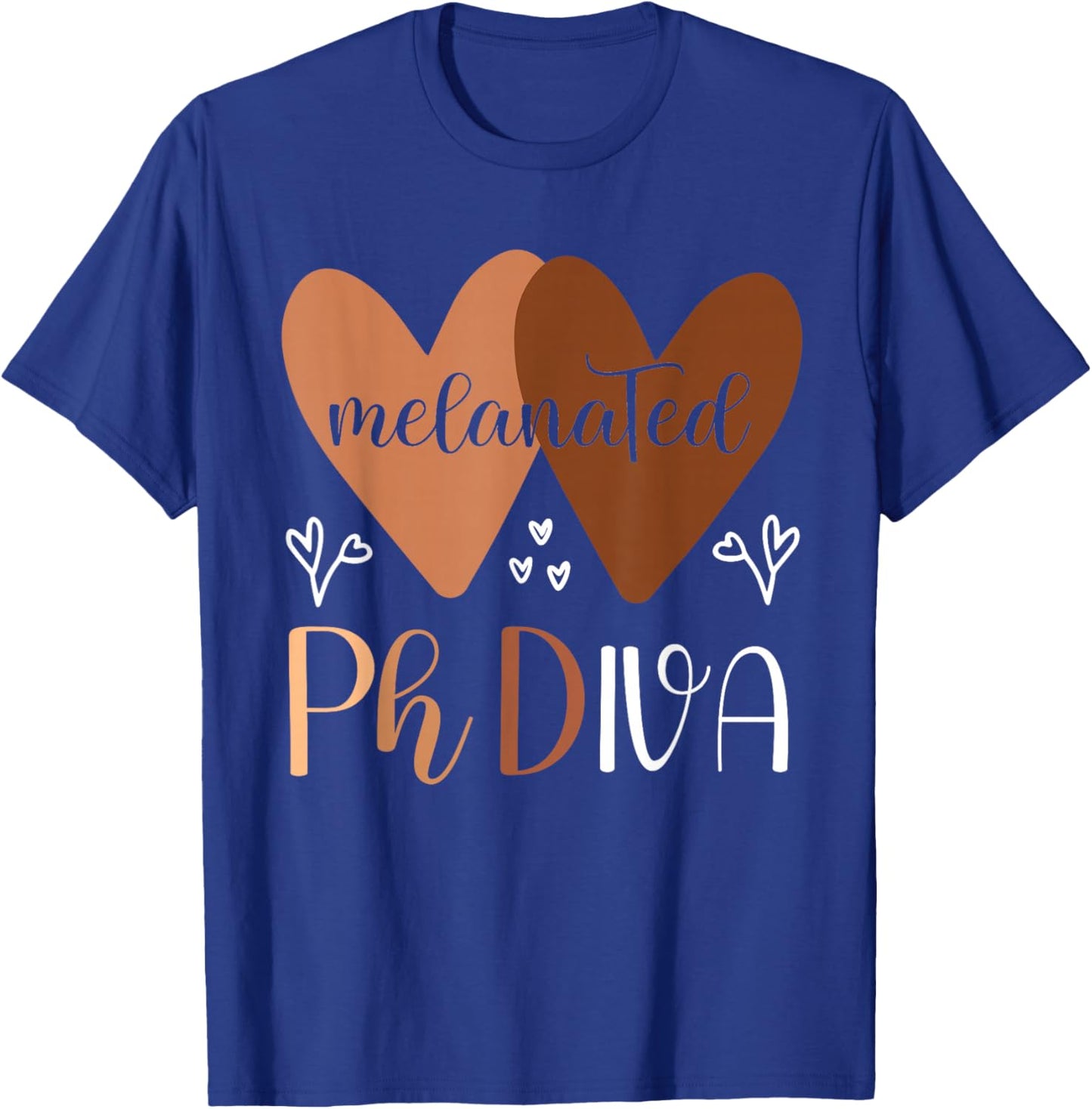 Black PhD Graduation PhDiva Cute Melanated Doctorate Degree T-Shirt - T-Shirt | Royal