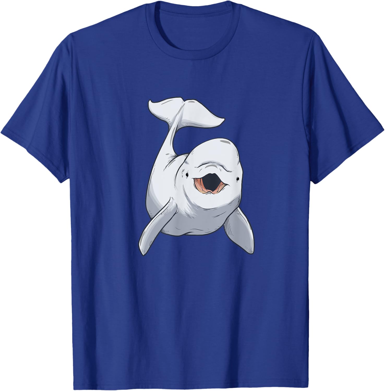 White Baby Whale Beluga White Whale Green Whale Children T-Shirt - T-Shirt | Royal