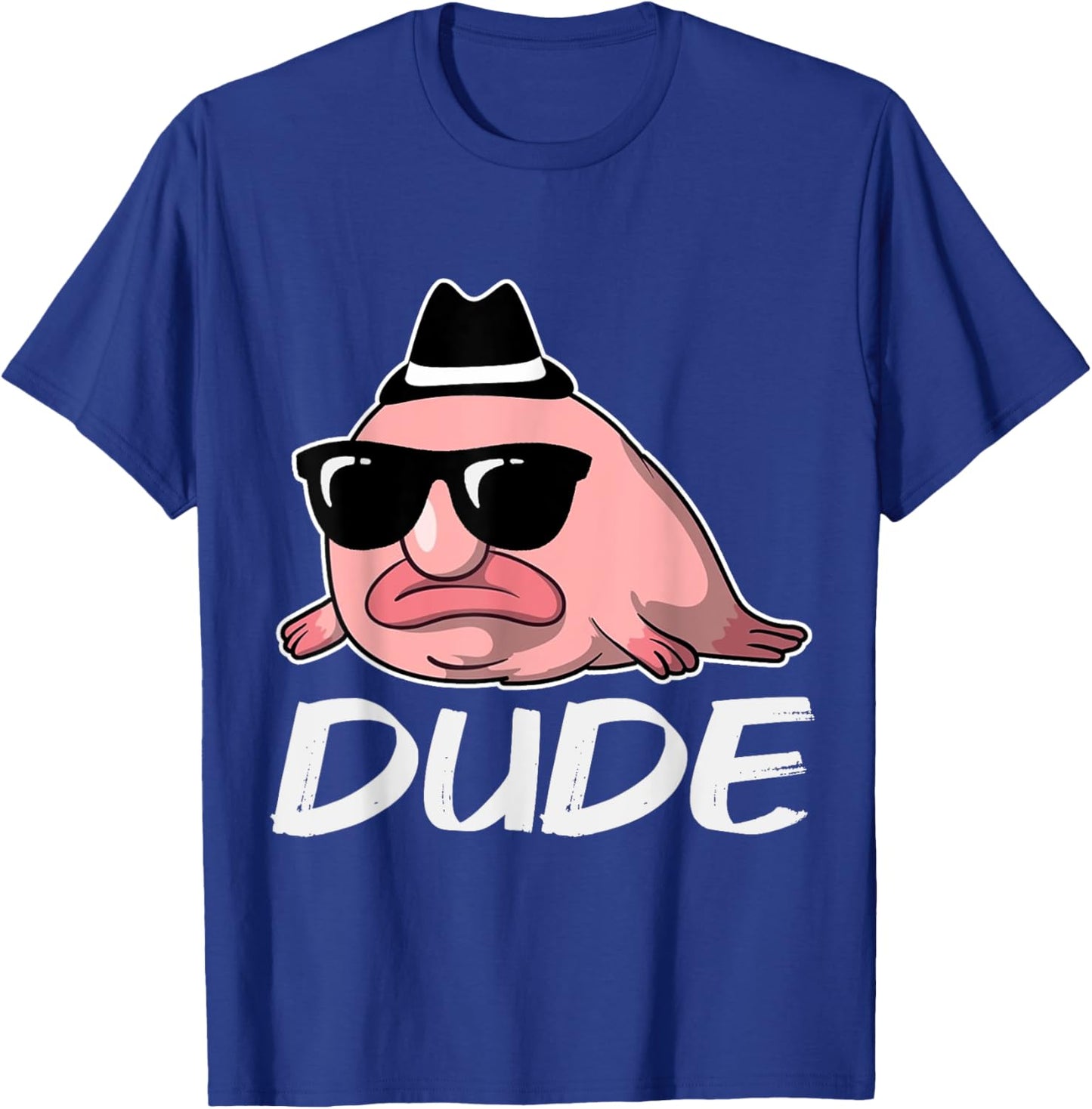 Blobfish Costume Kids Animal Face Gifts Women Funny T-Shirt - T-Shirt | Royal