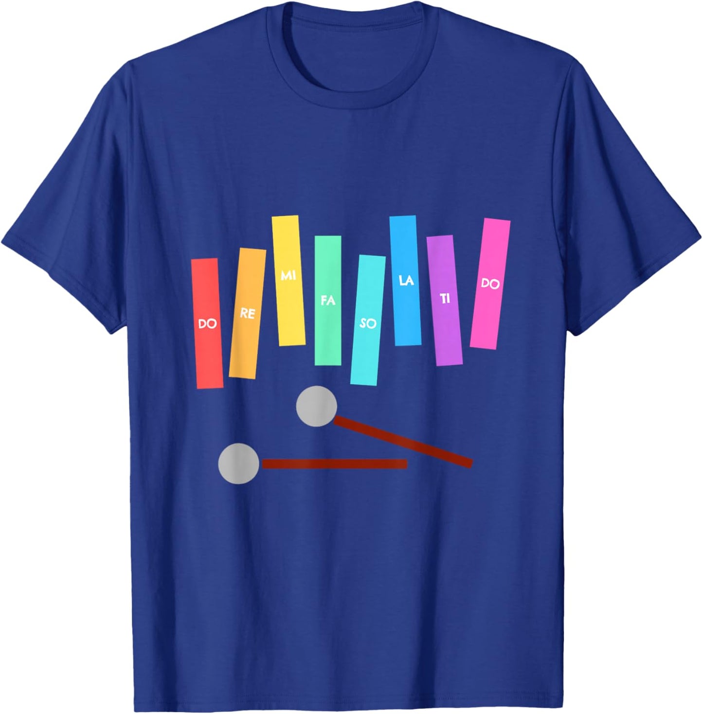 Rainbow Music Xylophone T-Shirt - T-Shirt | Royal