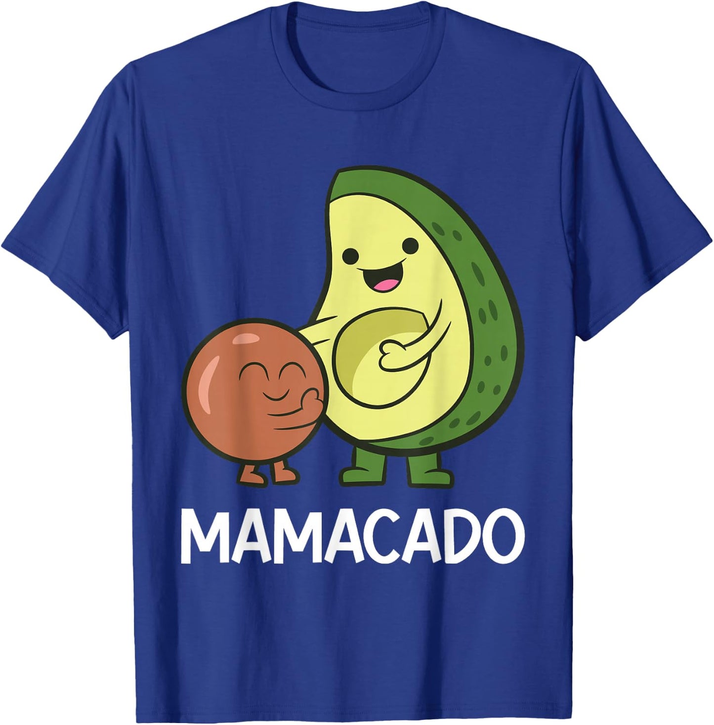 Funny Avocado Mom Vegan Guacamole Avocado Mamacado T-Shirt - T-Shirt | Royal
