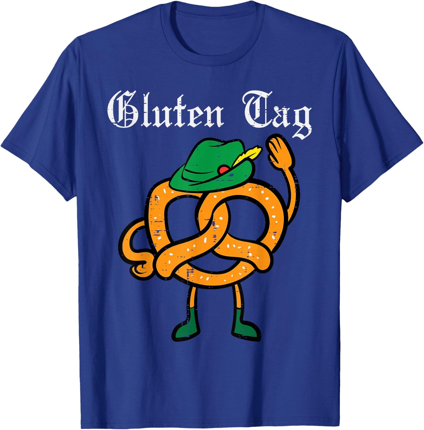 Oktoberfest Pretzel Guten Tag Funny German Women Kids Men T-Shirt - T-Shirt | Royal