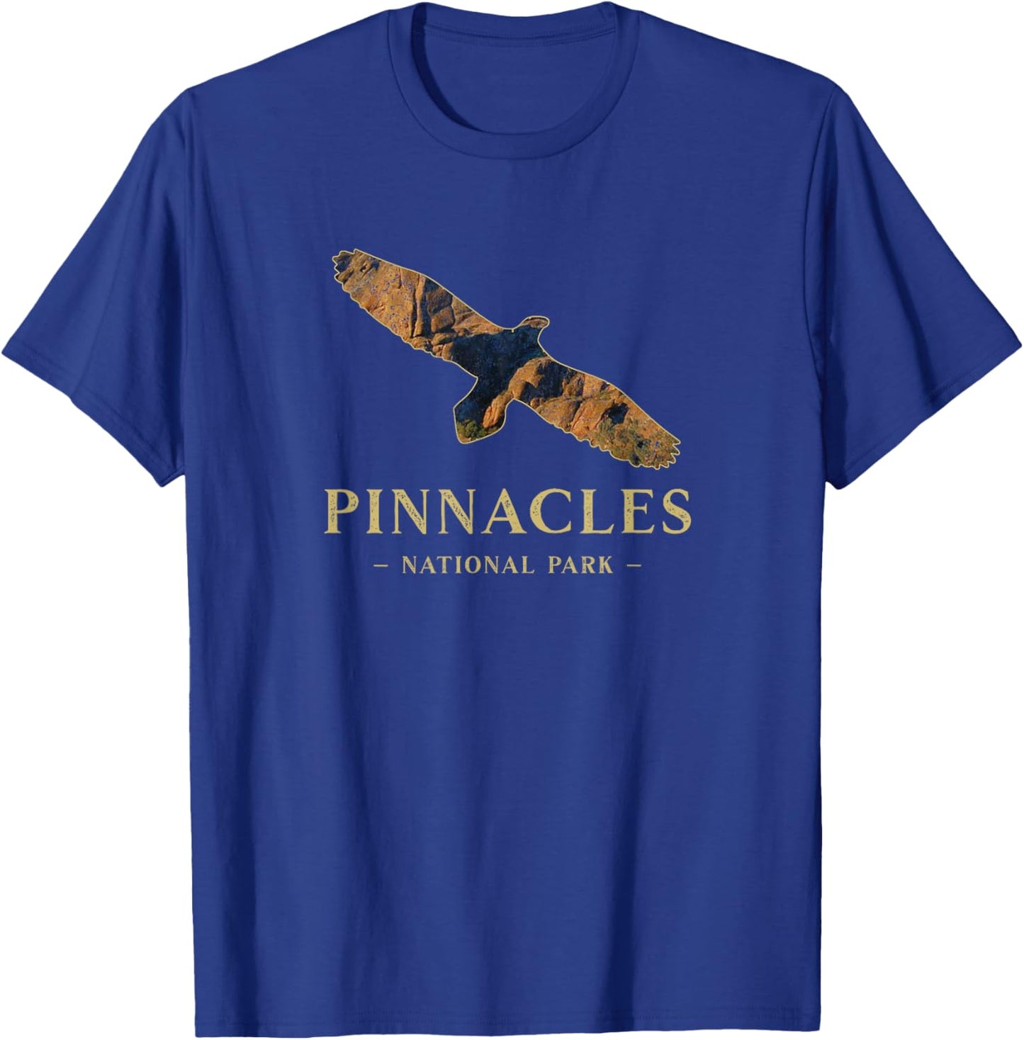 Pinnacles National Park California Condor Silhouette Birds T-Shirt - T-Shirt | Royal