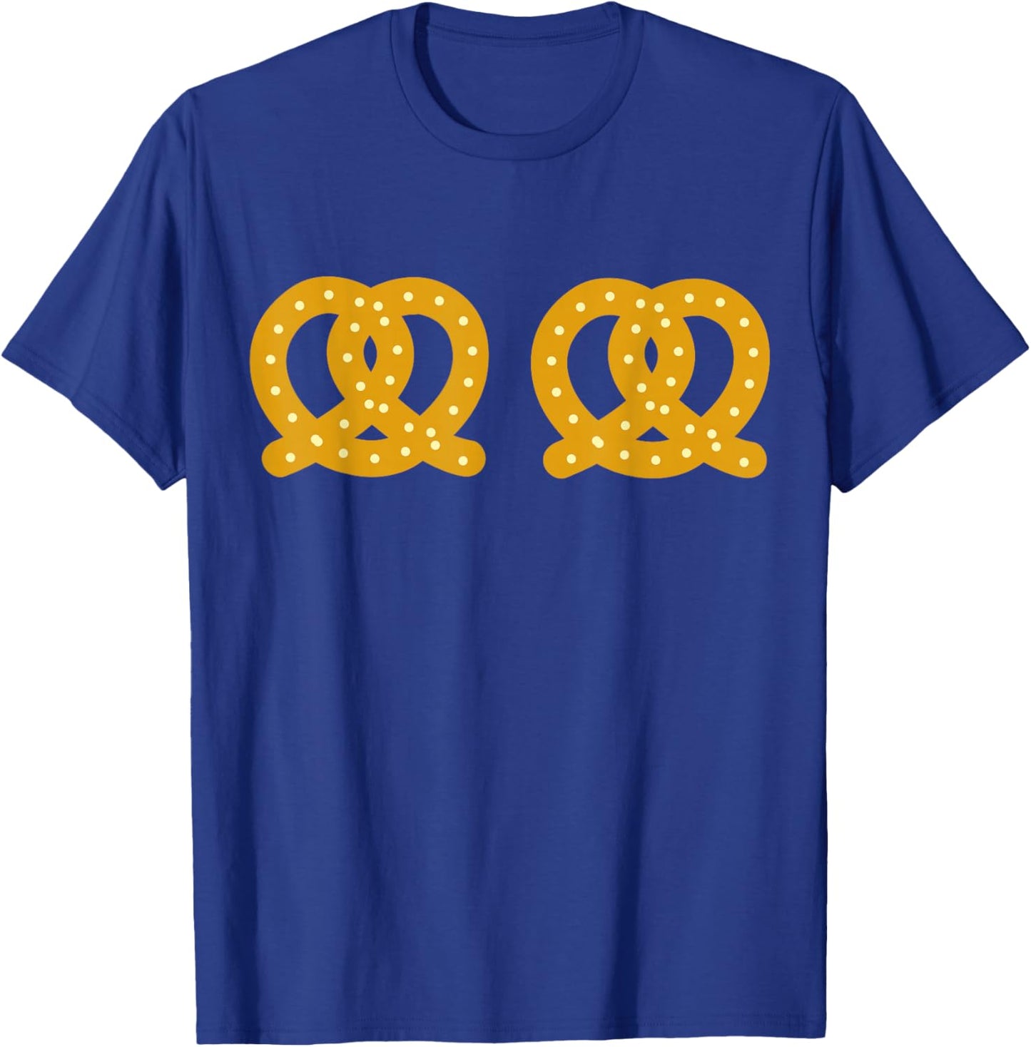 Oktoberfest Costume Funny Pretzel Boobs German Halloween T-Shirt - T-Shirt | Royal