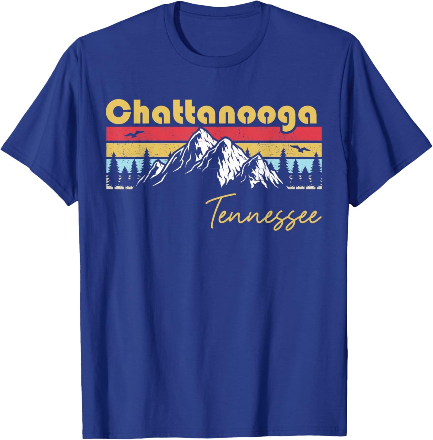 Chattanooga Tennessee Roots Hometown Vintage Home State T-Shirt - T-Shirt | Royal