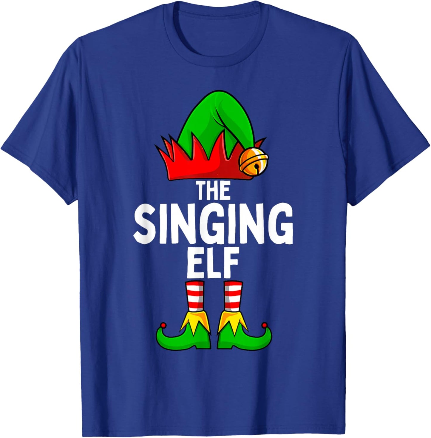 Singing Elf Matching Family Christmas T-Shirt - T-Shirt | Royal