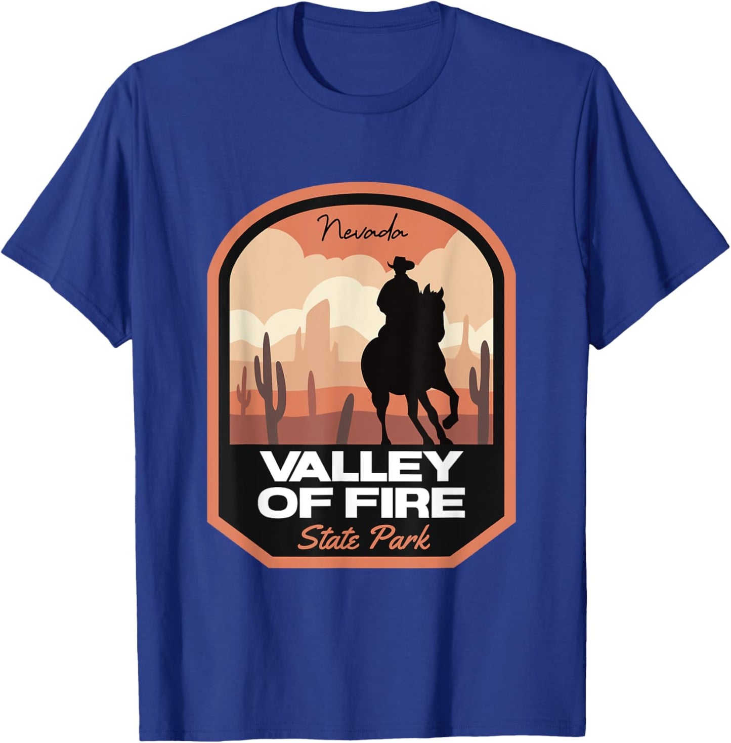 Valley of Fire State Park Desert Cowboy T-Shirt - T-Shirt | Royal