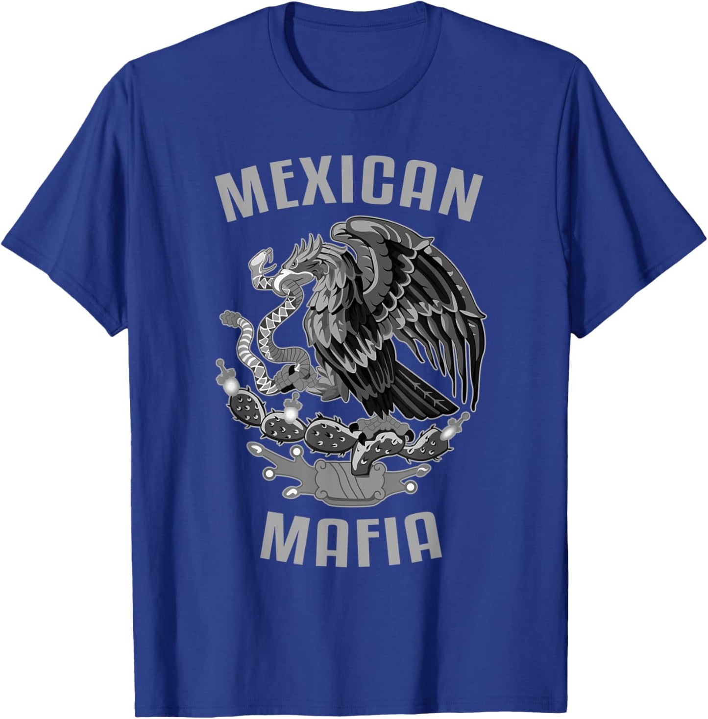 Mexican Mafia Mexico Eagle T-Shirt - T-Shirt | Royal