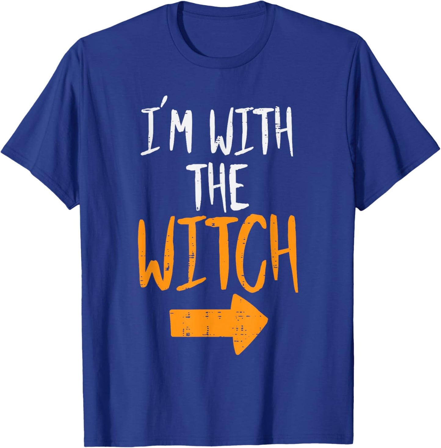 Im With The Witch Funny Halloween Matching Couple Him Men T-Shirt - T-Shirt | Royal