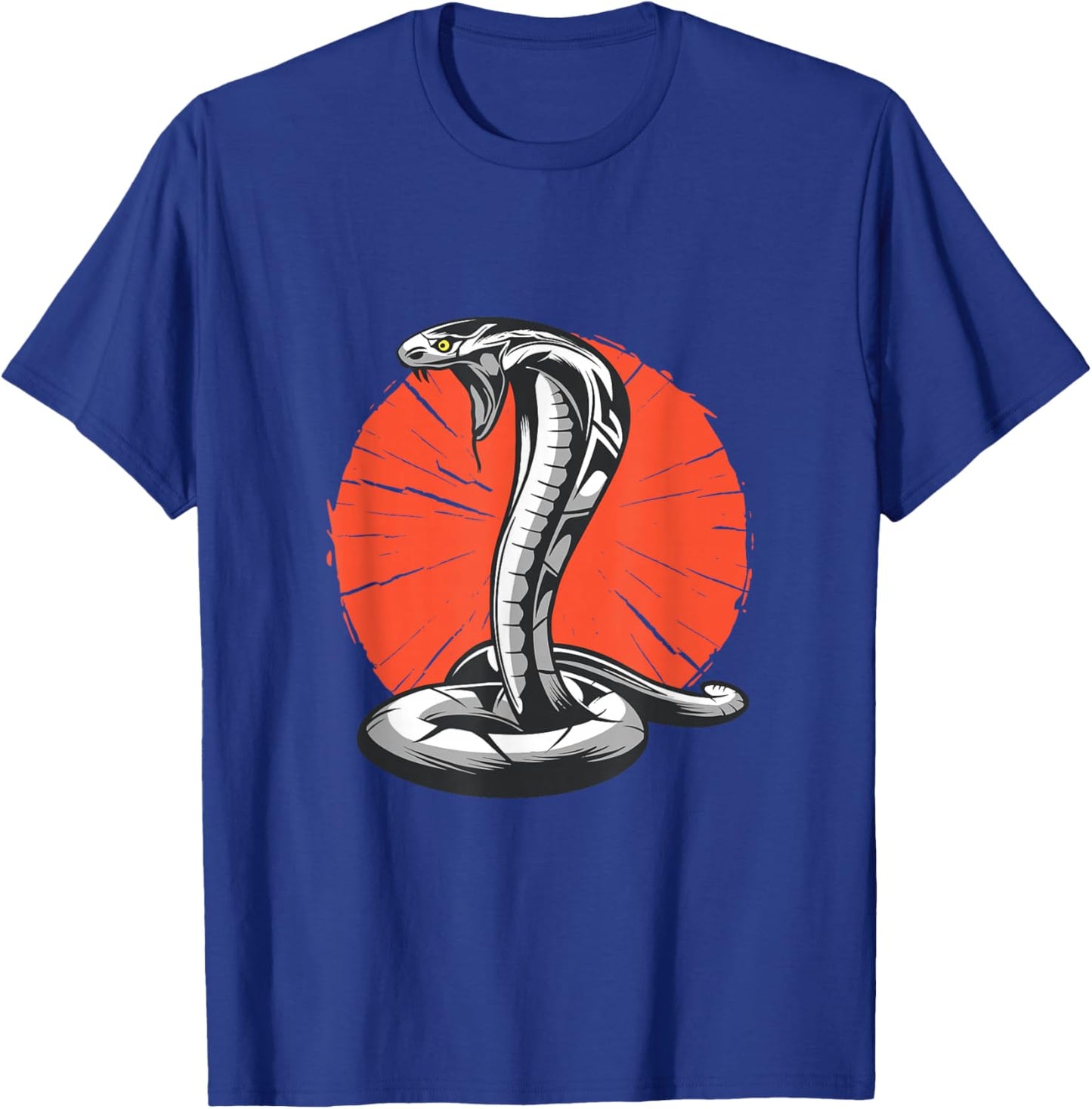 Aggressive Cobra King Snake Cobra Lover Reptiles Animals T-Shirt - T-Shirt | Royal