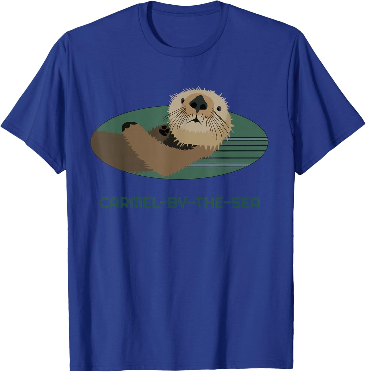 Cute Otter Carmel-by-the-Sea, California Coast Resident T-Shirt - T-Shirt | Royal