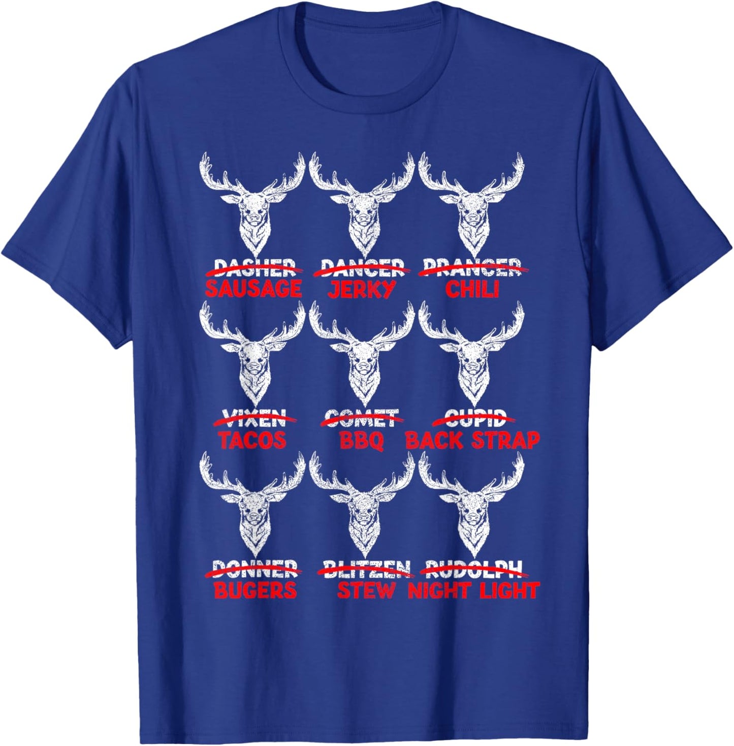 Funny Meat Eater Shirt, Deer Hunting Apparel Hunter Men Food T-Shirt - T-Shirt | Royal