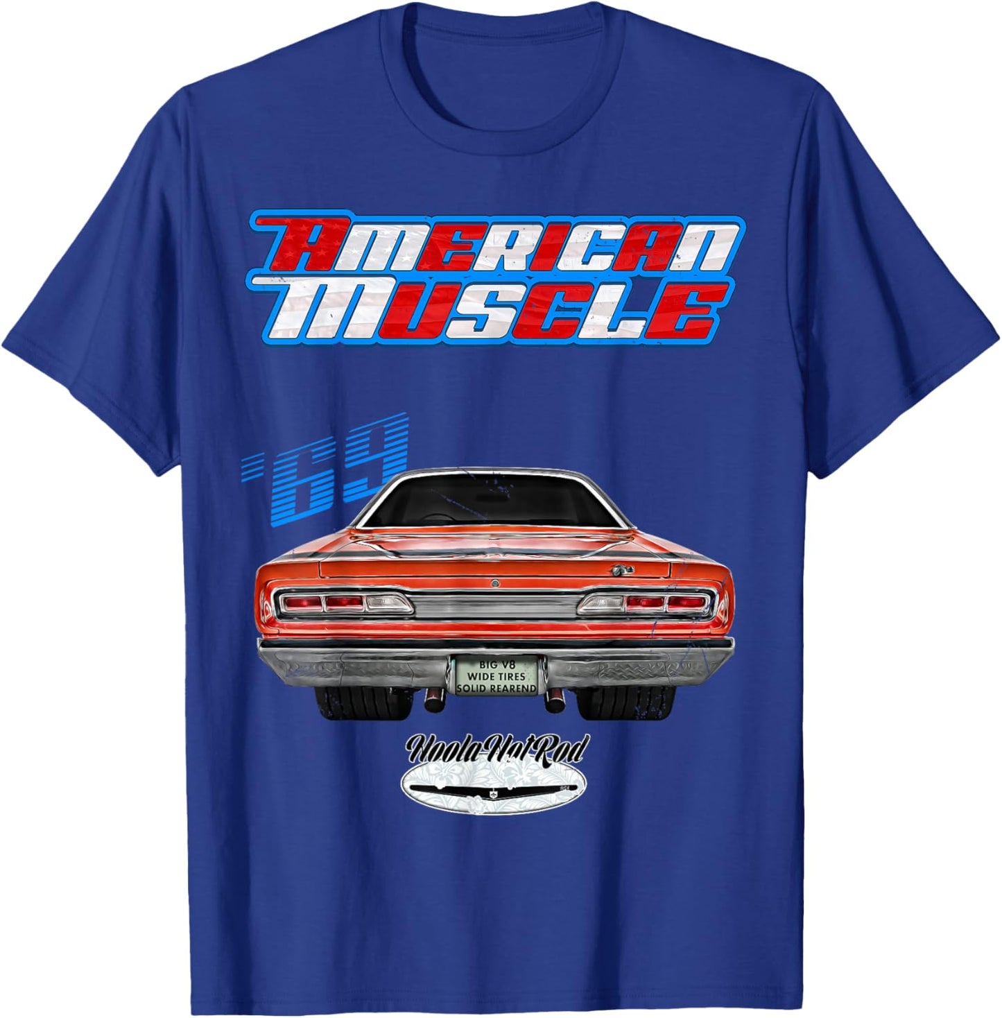 1969 Super Bee,Coronet 500,Hot Rod,Muscle Car,Magnum,Wedge T-Shirt - T-Shirt | Royal