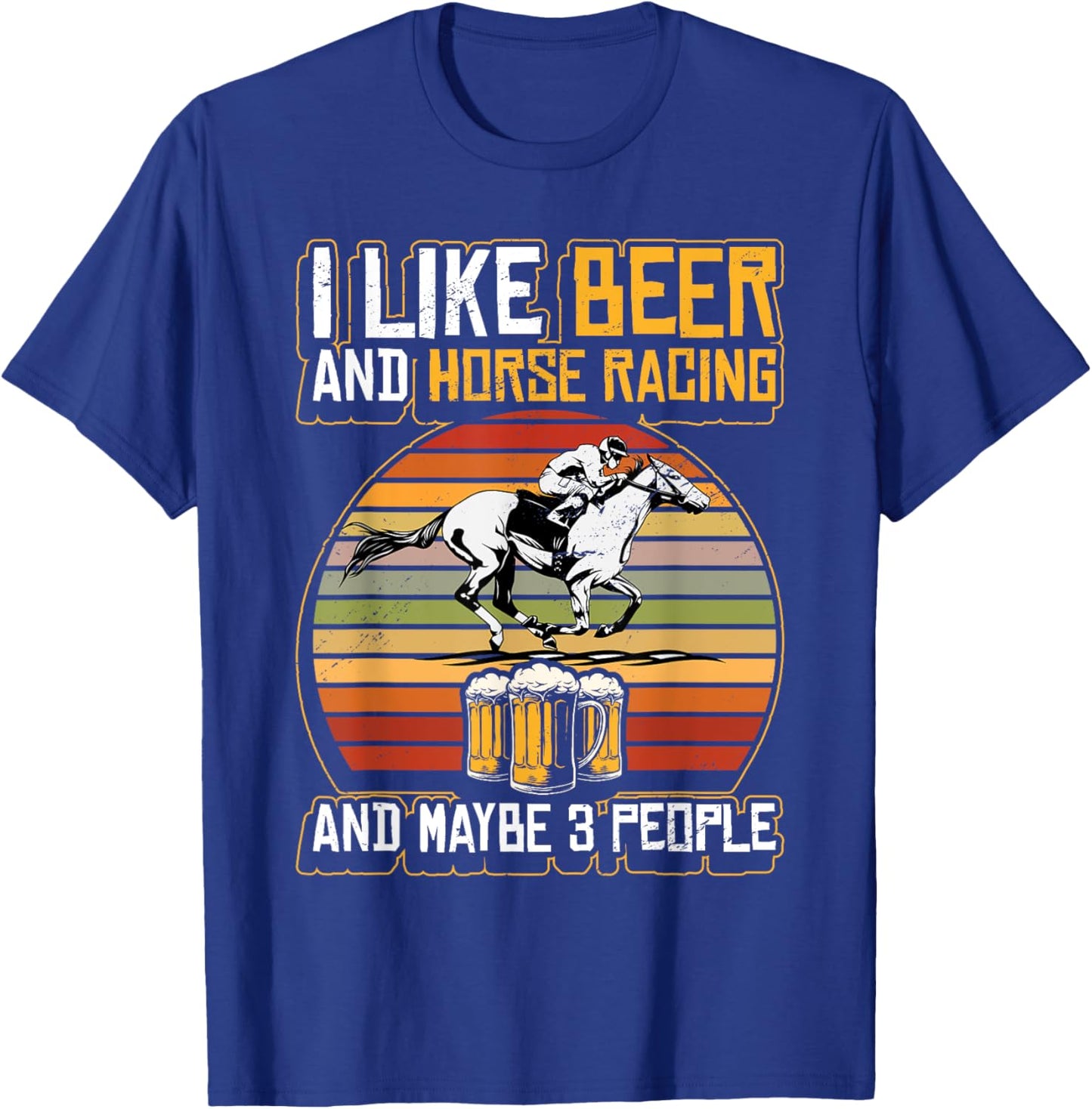 Funny Horse Racing Derby Horse Betting Race Horser Owner T-Shirt - T-Shirt | Royal