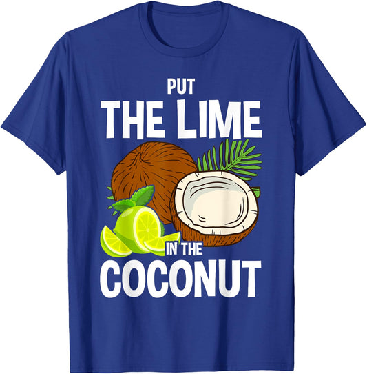 Put the Lime in The Coconut Summer Casual T-Shirt - T-Shirt | Royal