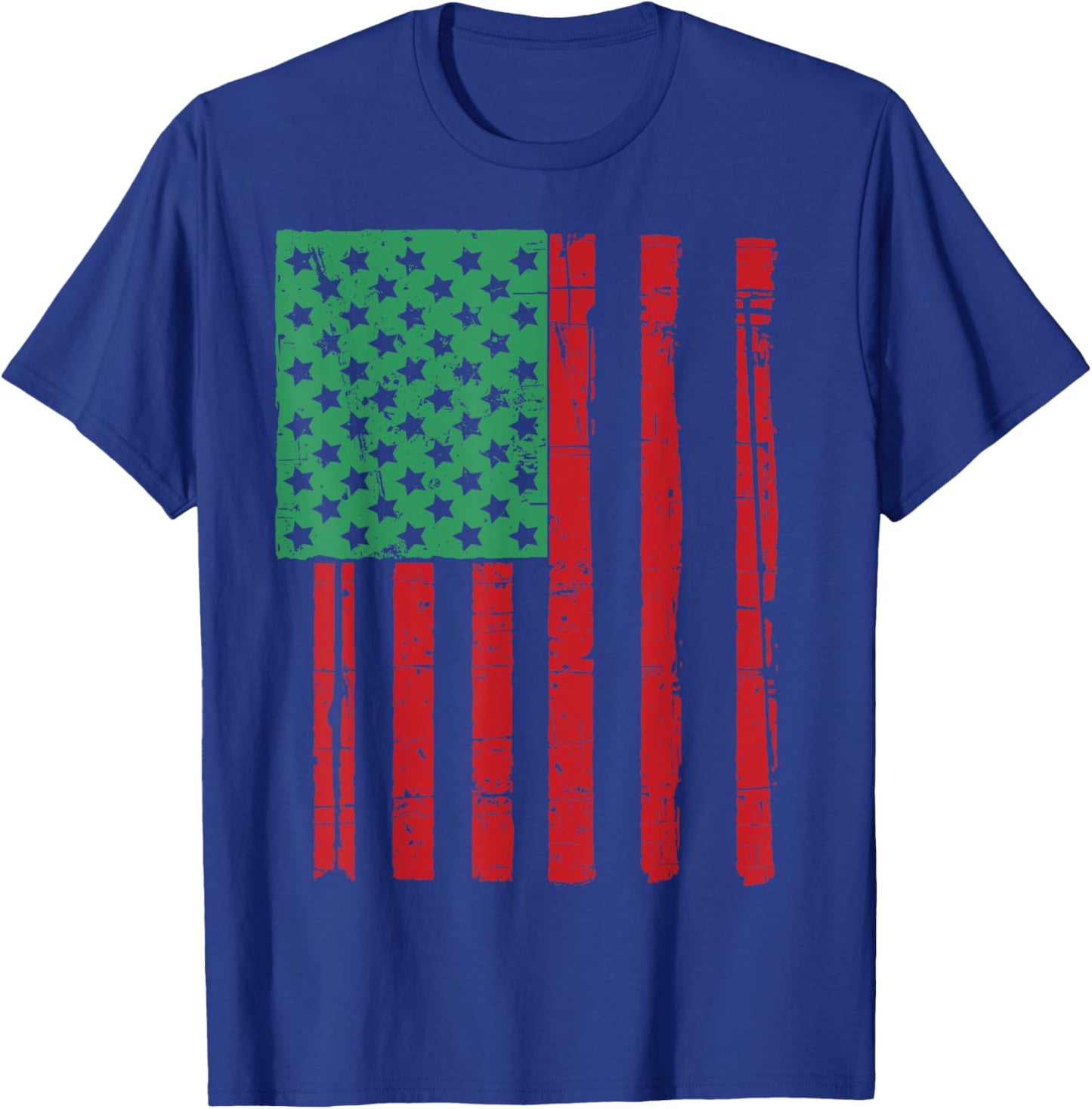 Juneteenth American Flag Women Men T-Shirt - T-Shirt | Royal