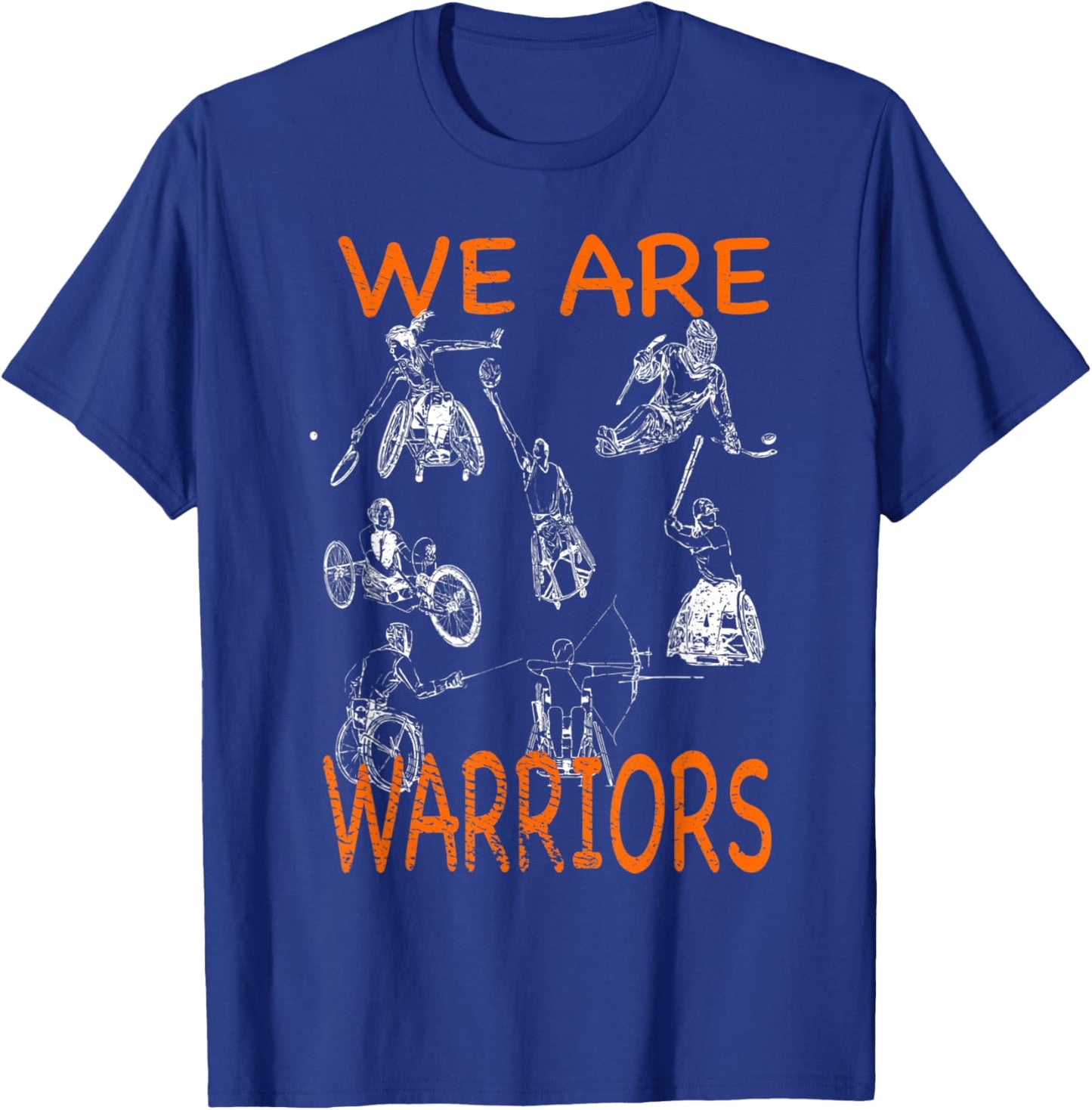 Adaptive Sports Wheelchair basketball tennis hockey fencing T-Shirt - T-Shirt | Royal