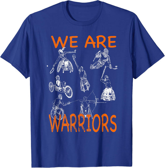 Adaptive Sports Wheelchair basketball tennis hockey fencing T-Shirt - T-Shirt | Royal