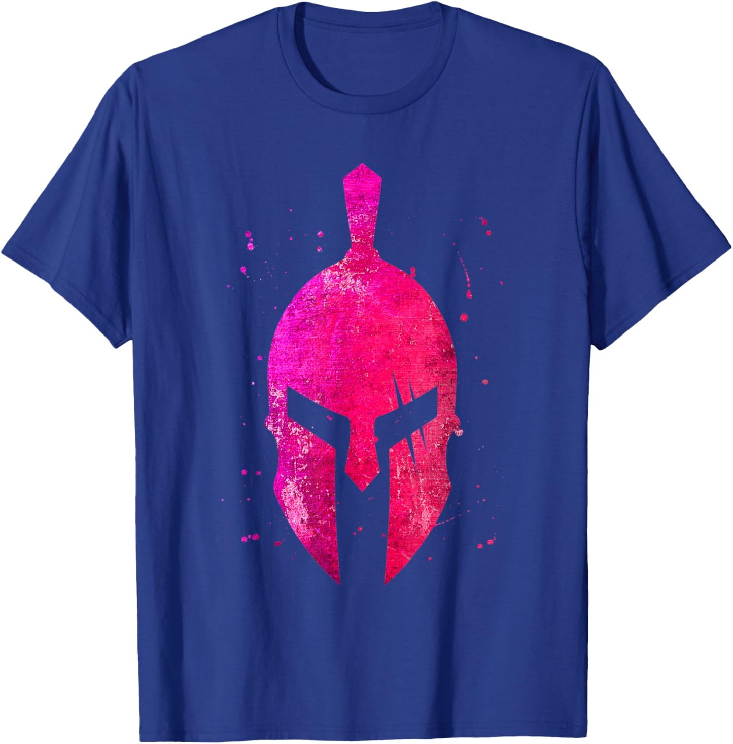 Gladiator Helmet Symbol Pink Spartan Girl Workout Gym Sparta T-Shirt - T-Shirt | Royal