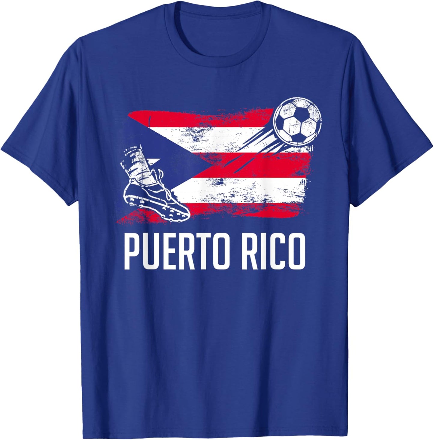 Puerto Rico Flag Jersey Puerto Rico Soccer Team Puerto Rico T-Shirt - T-Shirt | Royal