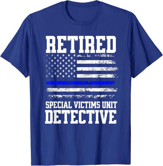 Retired Special Victims Unit Detective Shirt, Retirement T-Shirt - T-Shirt | Royal