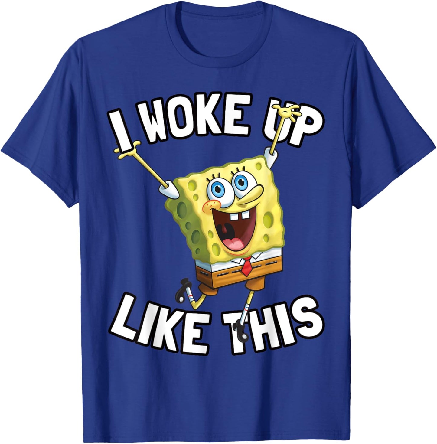 Mademark x SpongeBob SquarePants - Spongebob SquarePants I Woke Up Like This T-Shirt - T-Shirt | Royal