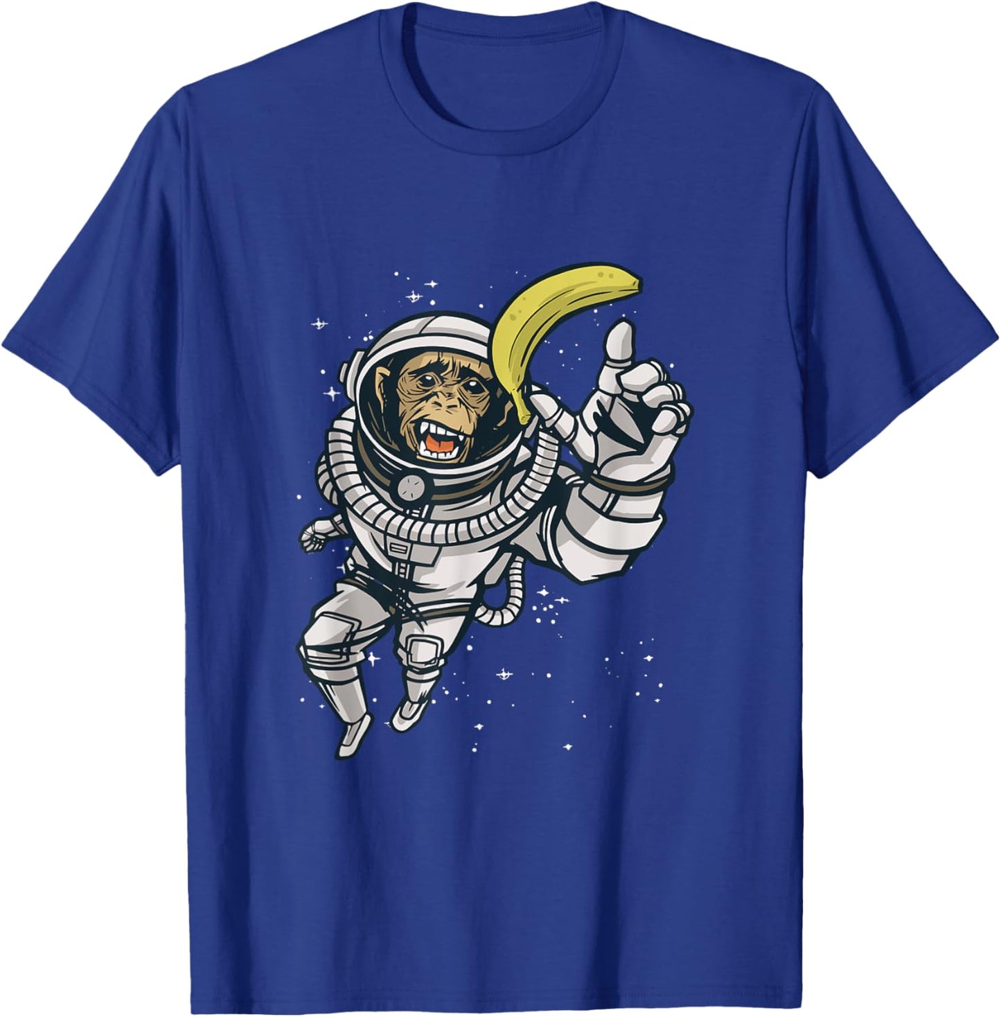 Funny Astronaut Monkey Chimpanzee Chimp Space Humor Meme T-Shirt - T-Shirt | Royal