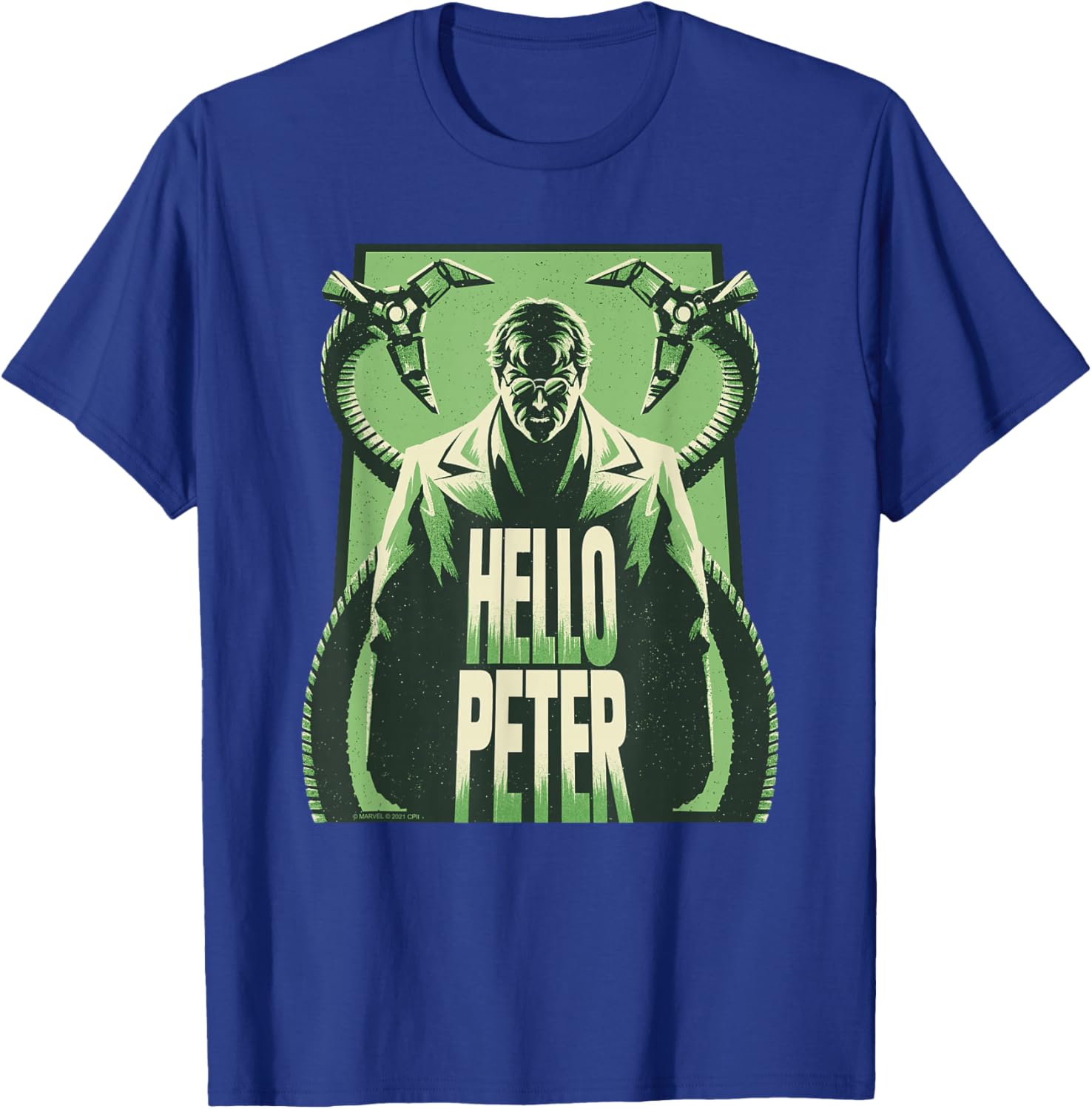 Marvel Spider-Man: No Way Home Doc Ock Tentacles Hello Peter T-Shirt - T-Shirt | Royal