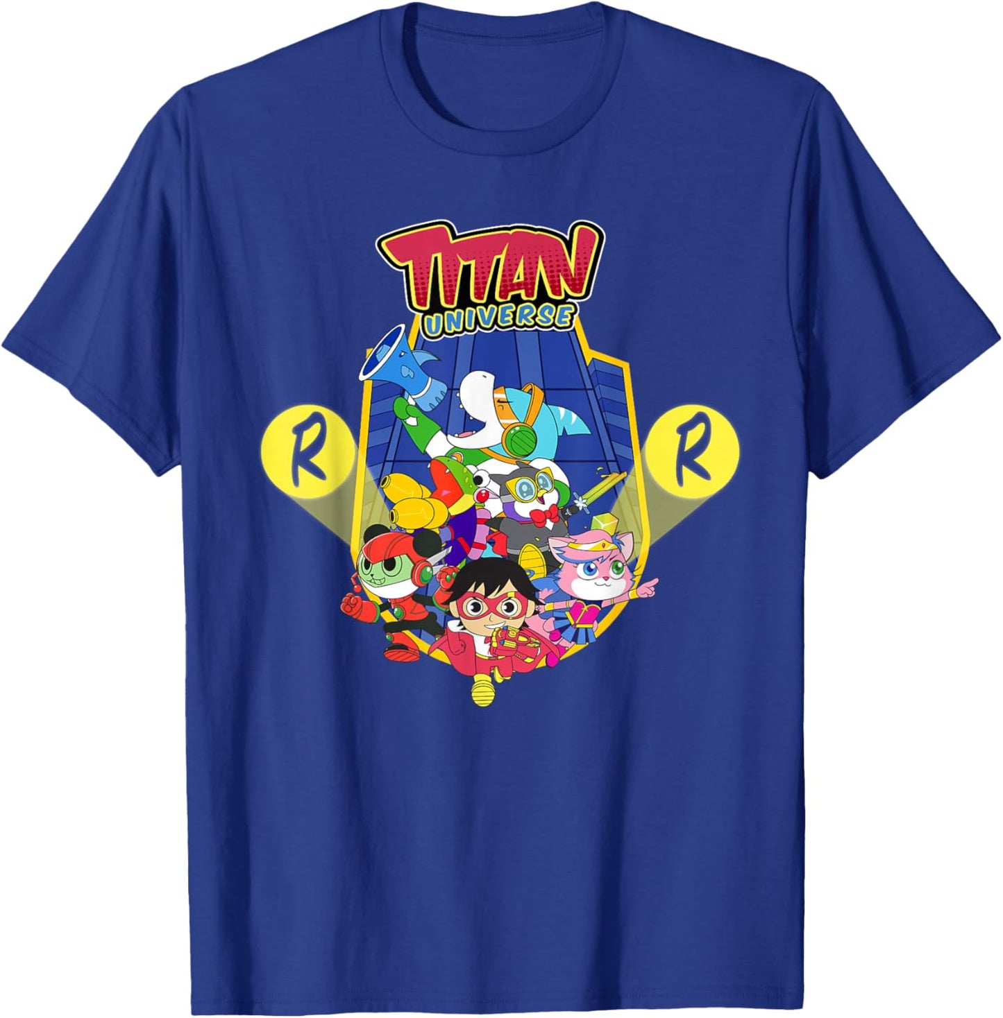 Ryan's World Titan Universe Red Titan and Team T-Shirt - T-Shirt | Royal