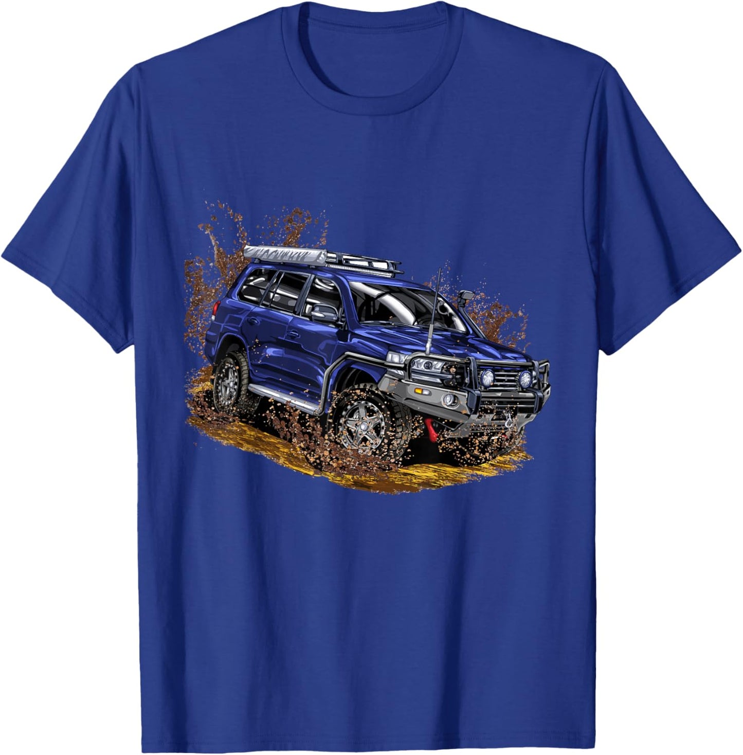 Offroad Land Vehicle Truck 4x4 4wd Cruiser Adventure Dirt T-Shirt - T-Shirt | Royal