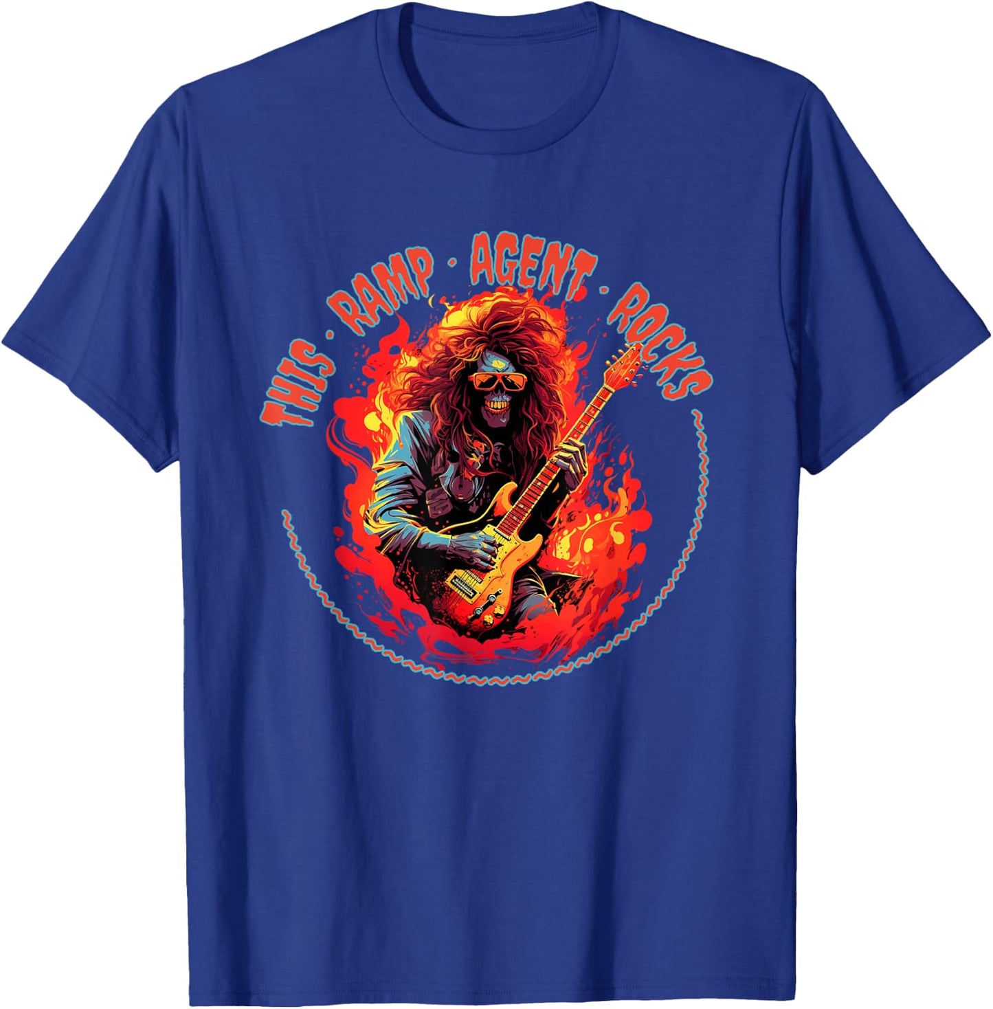 This Ramp Agent Rocks Funny Musician T-Shirt - T-Shirt | Royal