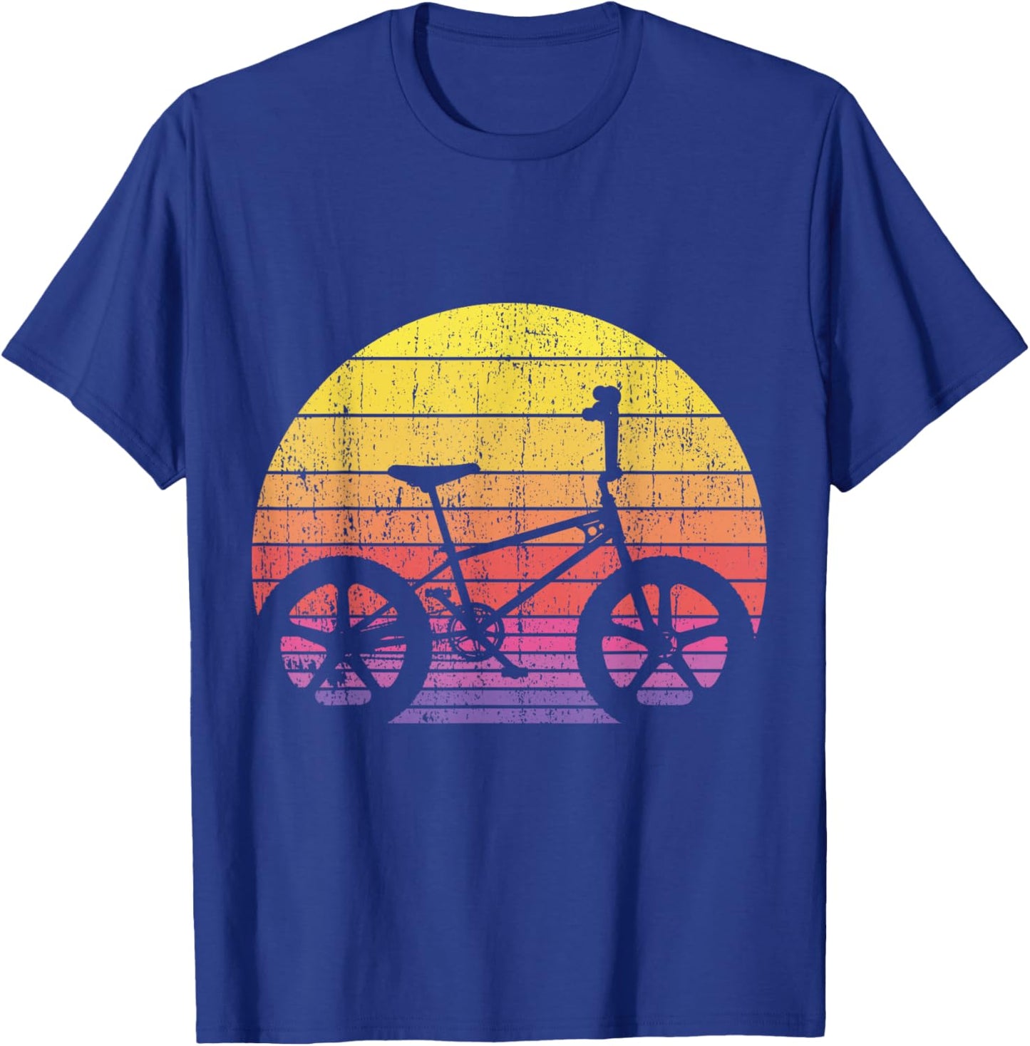 Old School 80's Rad BMX Freestyle Race Bike Rider T-Shirt - T-Shirt | Royal