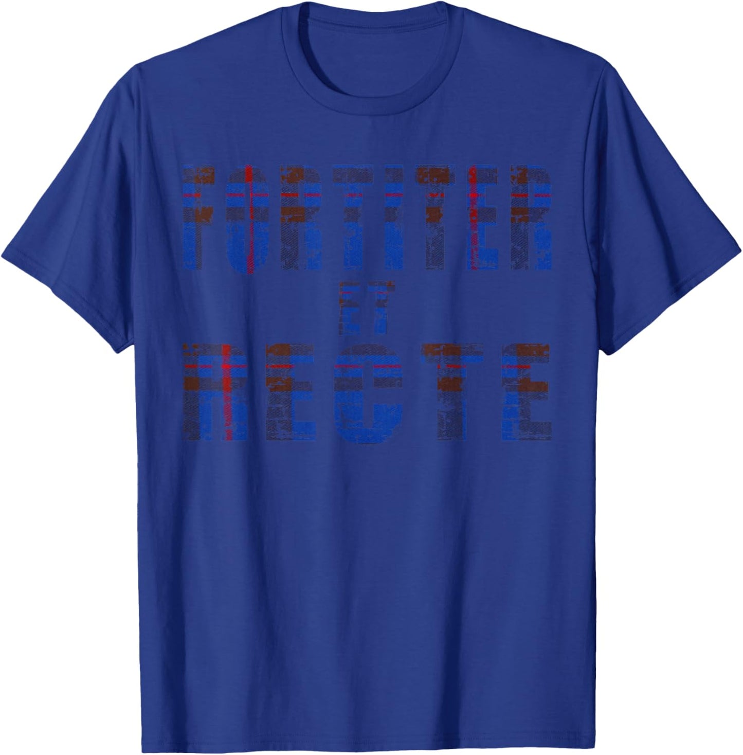Clan Elliott Motto, Fortiter et Recte Elliot family tartan T-Shirt - T-Shirt | Royal