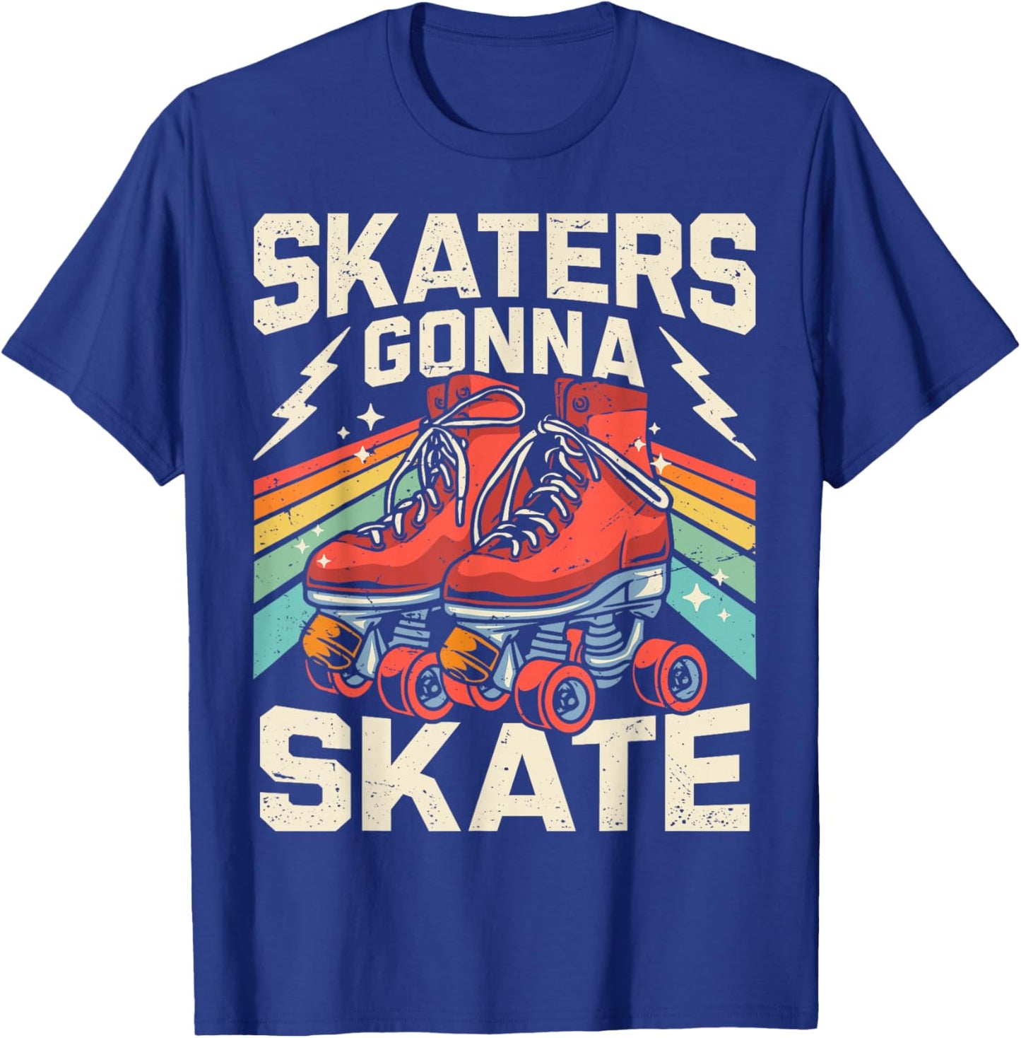 Roller Skating Funny Skaters Gonna Skate Retro 70s 80s Girls T-Shirt - T-Shirt | Royal