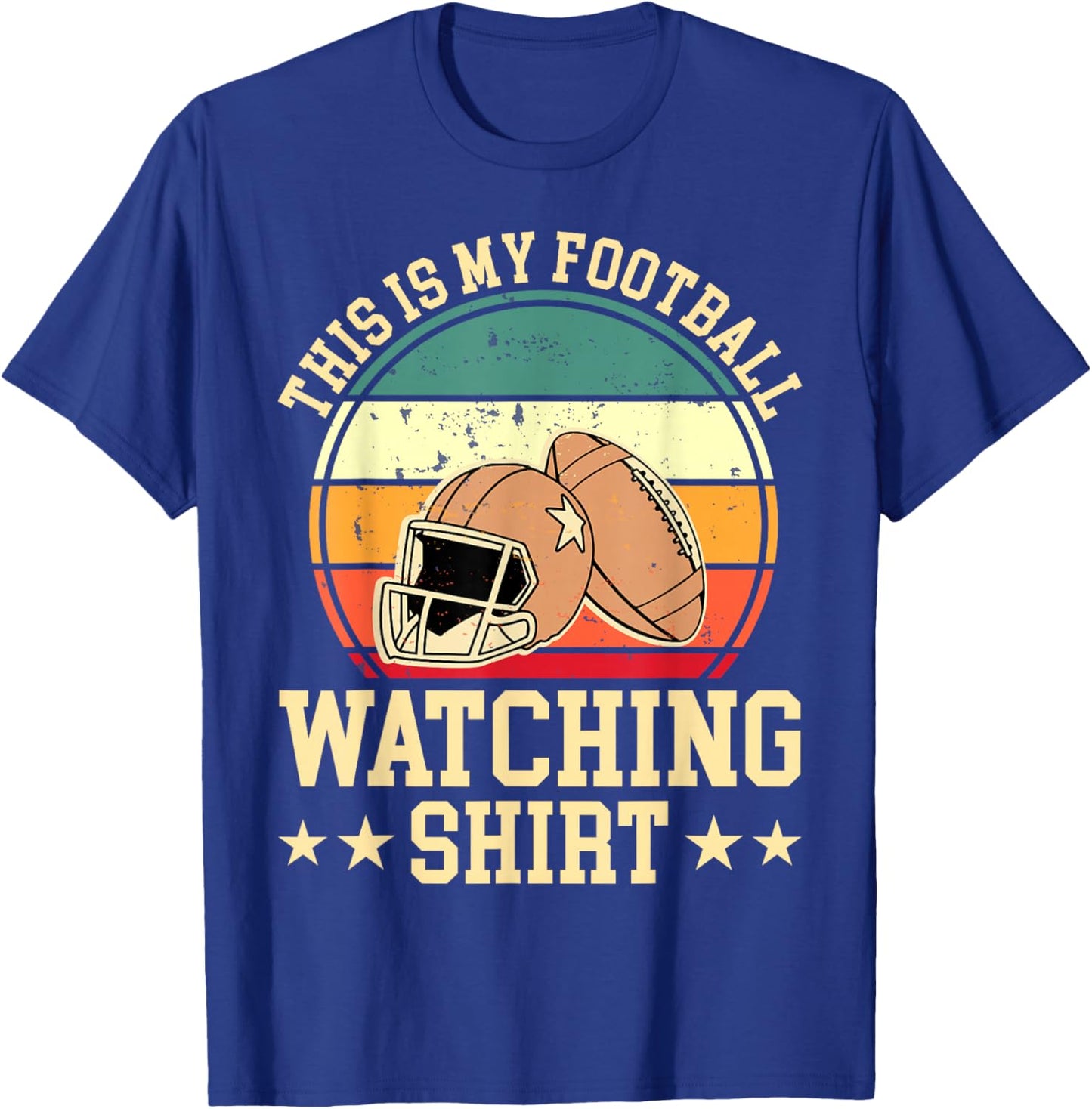 This Is My Football Watching Shirt T-Shirt - T-Shirt | Royal