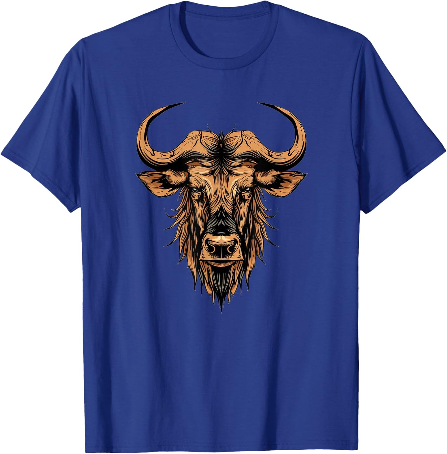 Wildebeest Design T-Shirt - T-Shirt | Royal