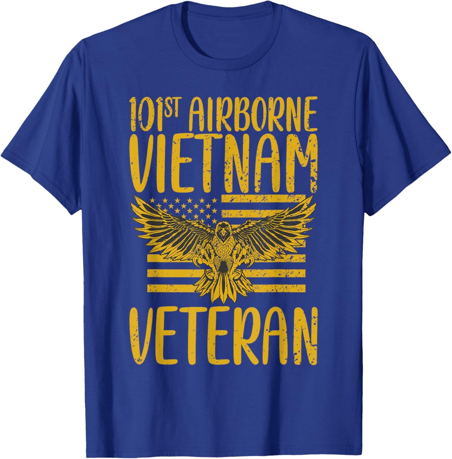 Fathers Day 101st Airborne Division Vietnam Veteran T-Shirt - T-Shirt | Royal