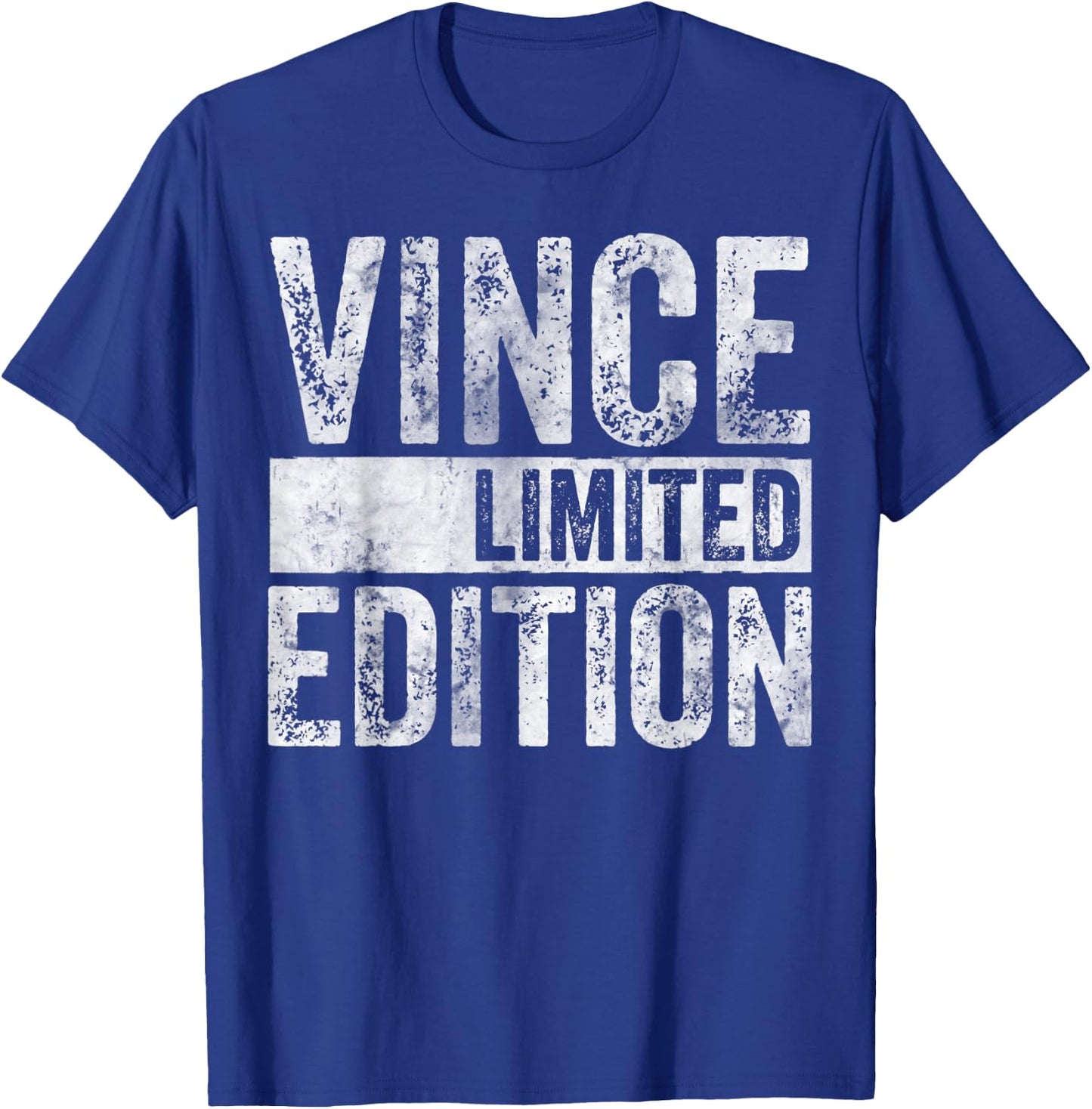 Funny Personalized Name Joke Shirt Vince Limited Edition T-Shirt - T-Shirt | Royal