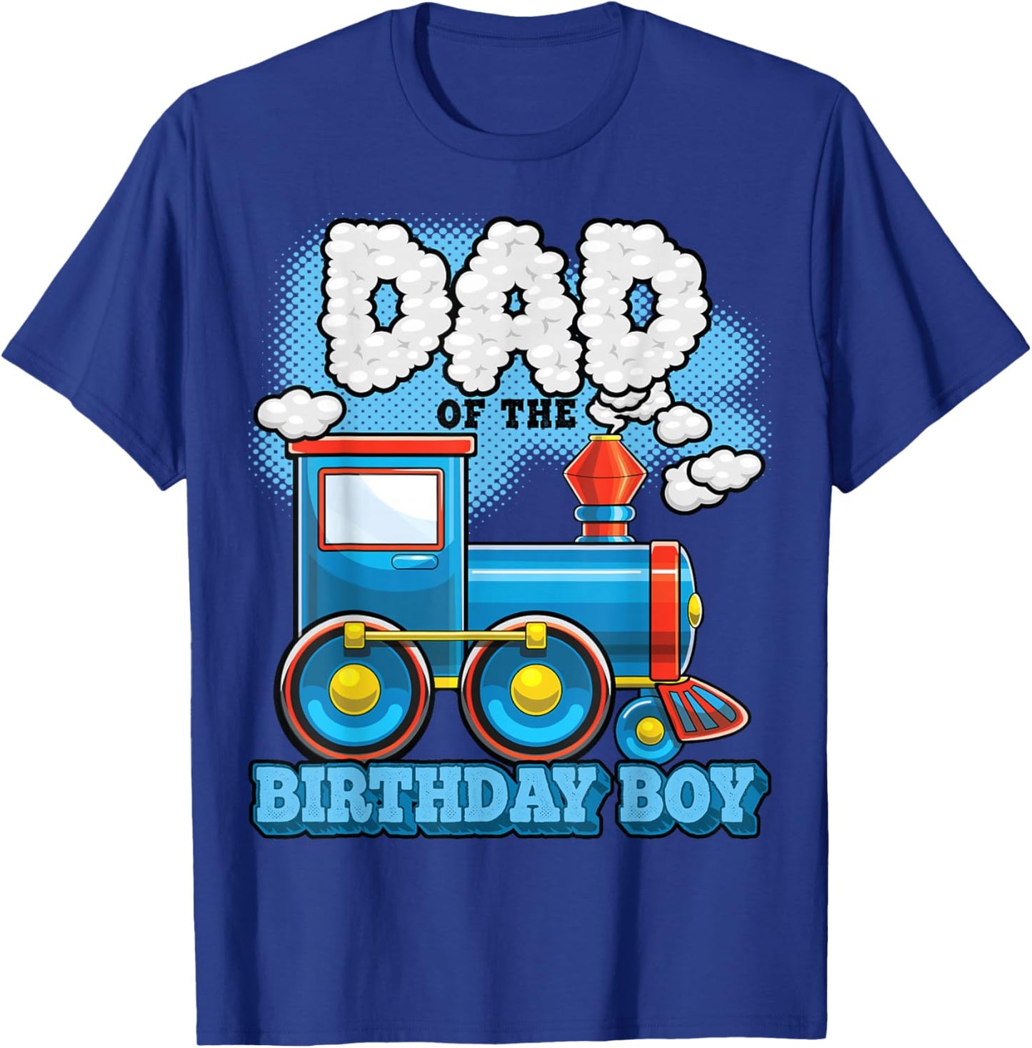 I'm Dad of the Birthday Boy Train Birthday Party Supply T-Shirt - T-Shirt | Royal