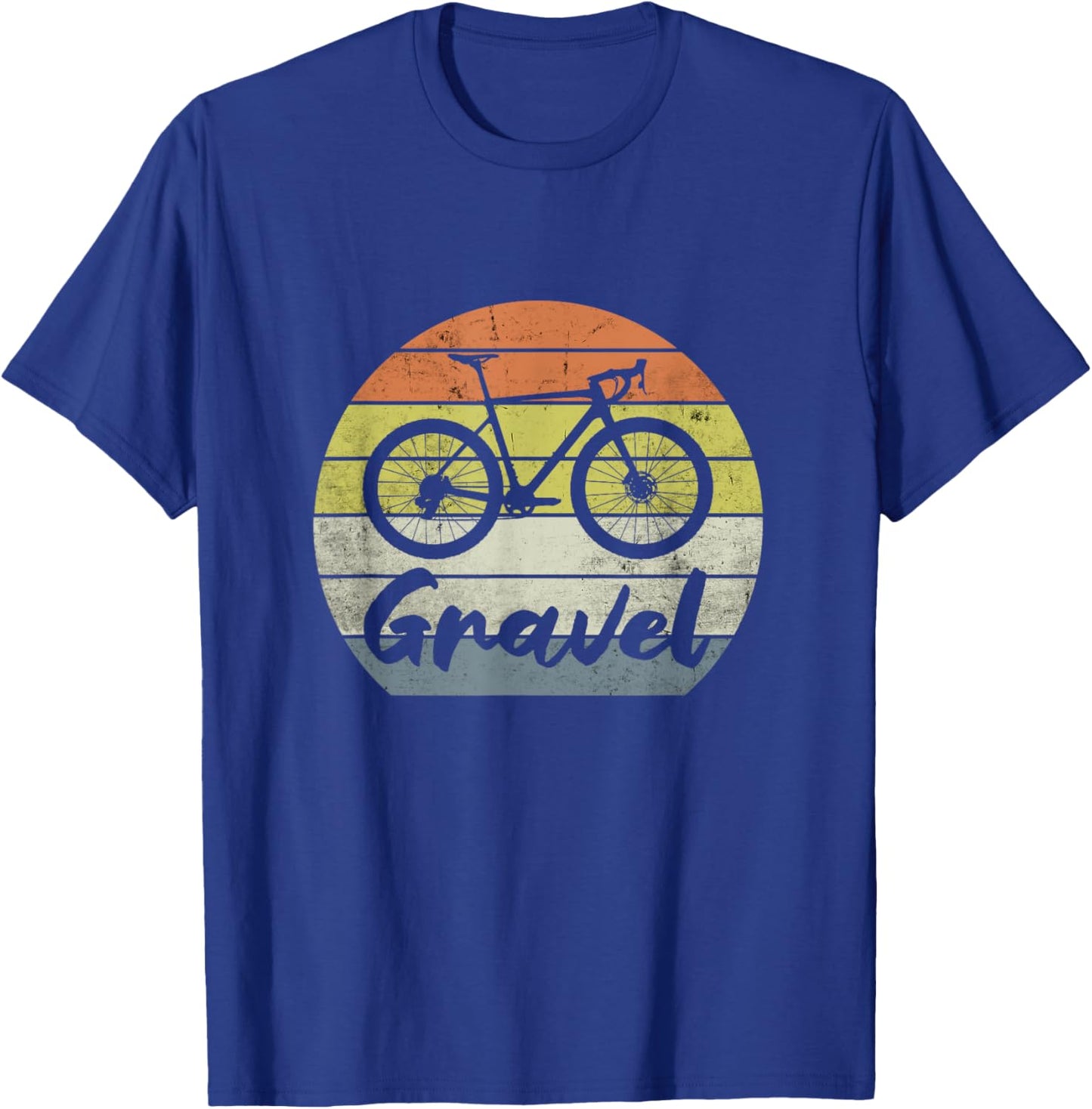 GRAVEL BIKE Cyclocross Biker Racing MTB Cycling Bike vintage T-Shirt - T-Shirt | Royal