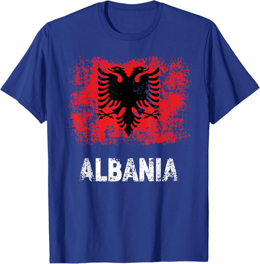 Albanian Patriot Albania Independence Day Albanian Flag Kids Men T-Shirt - T-Shirt | Royal