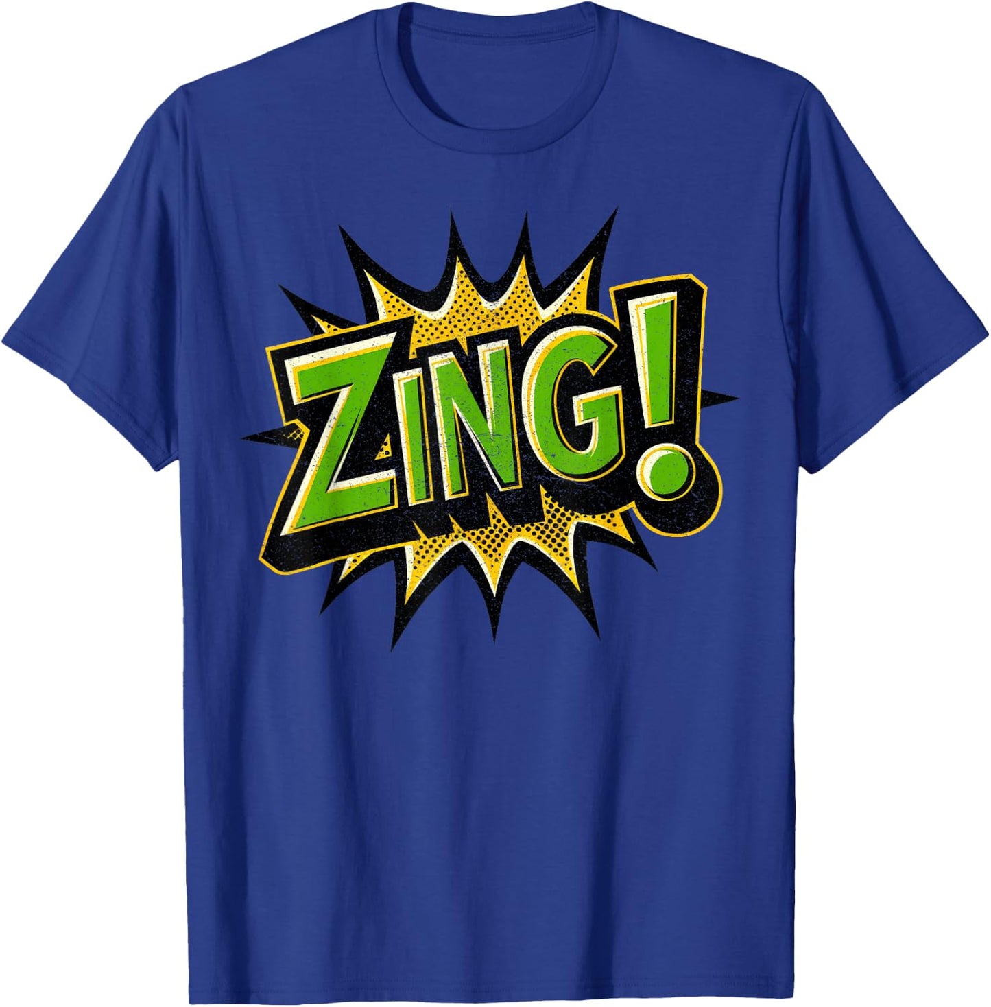 ZING! Comic Book Retro Artwork – Funny Cartoon Collector T-Shirt - T-Shirt | Royal