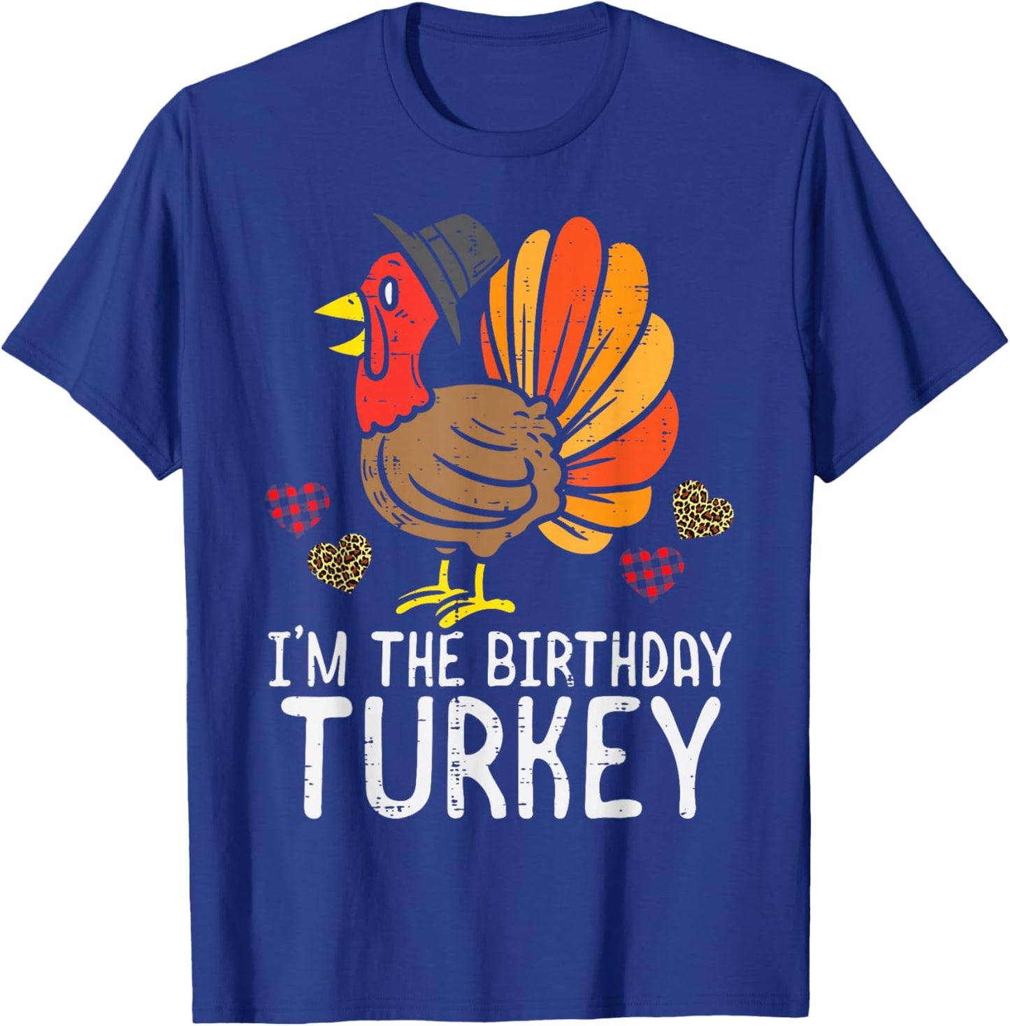 Im Birthday Trukey Funny Happy Thanksgiving Men Children T-Shirt - T-Shirt | Royal