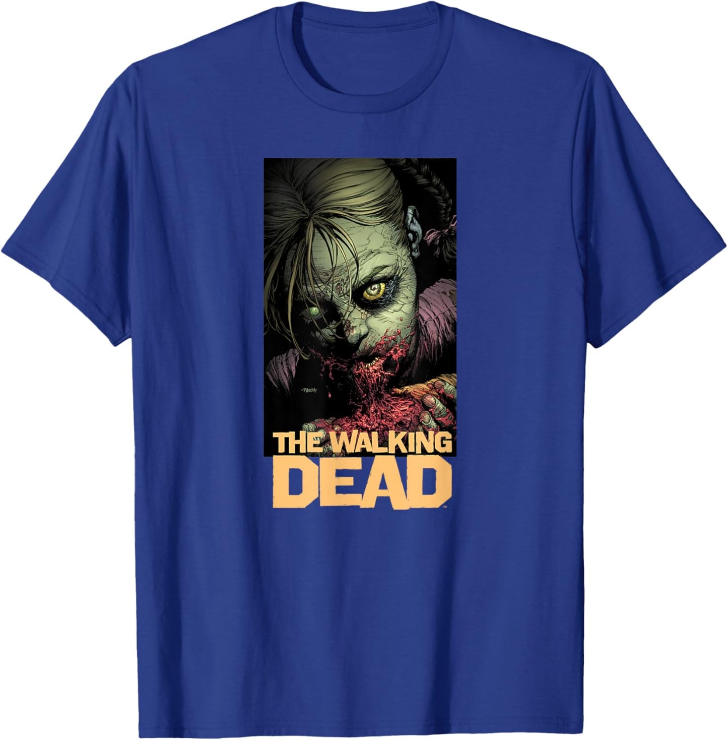 Skybound Entertainment Boys' The Walking Dead Comic , Black, Small T-Shirt - T-Shirt | Royal