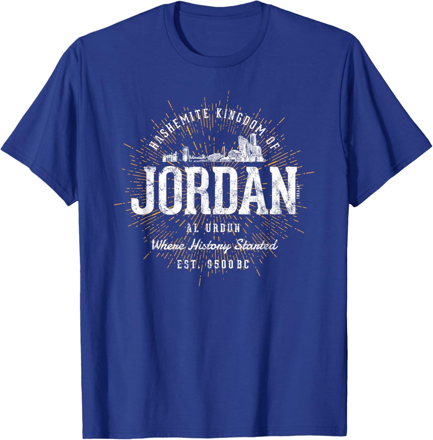 Vintage Style Retro Jordan T-Shirt - T-Shirt | Royal