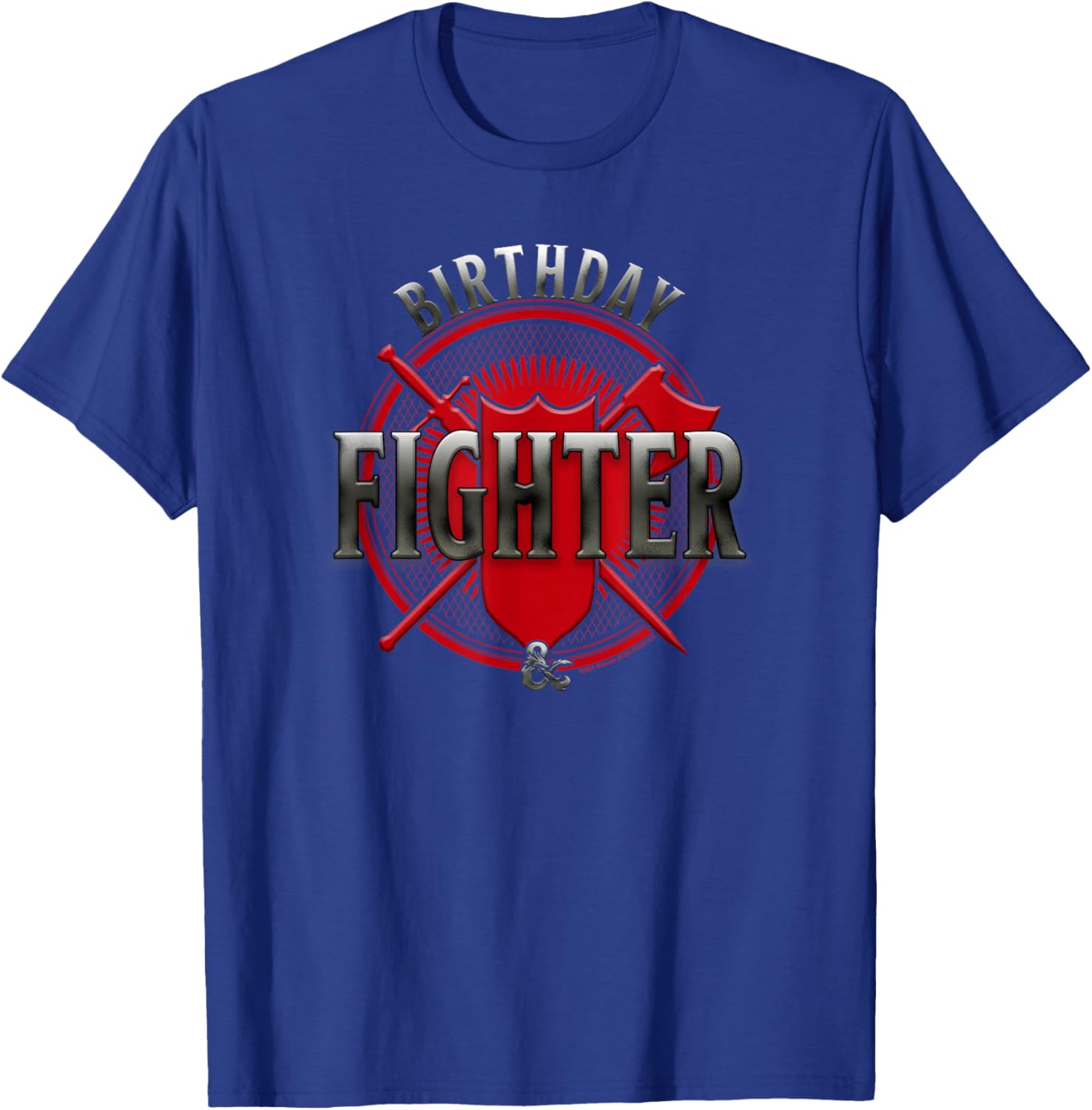 Dungeons & Dragons Birthday Fighter T-Shirt - T-Shirt | Royal