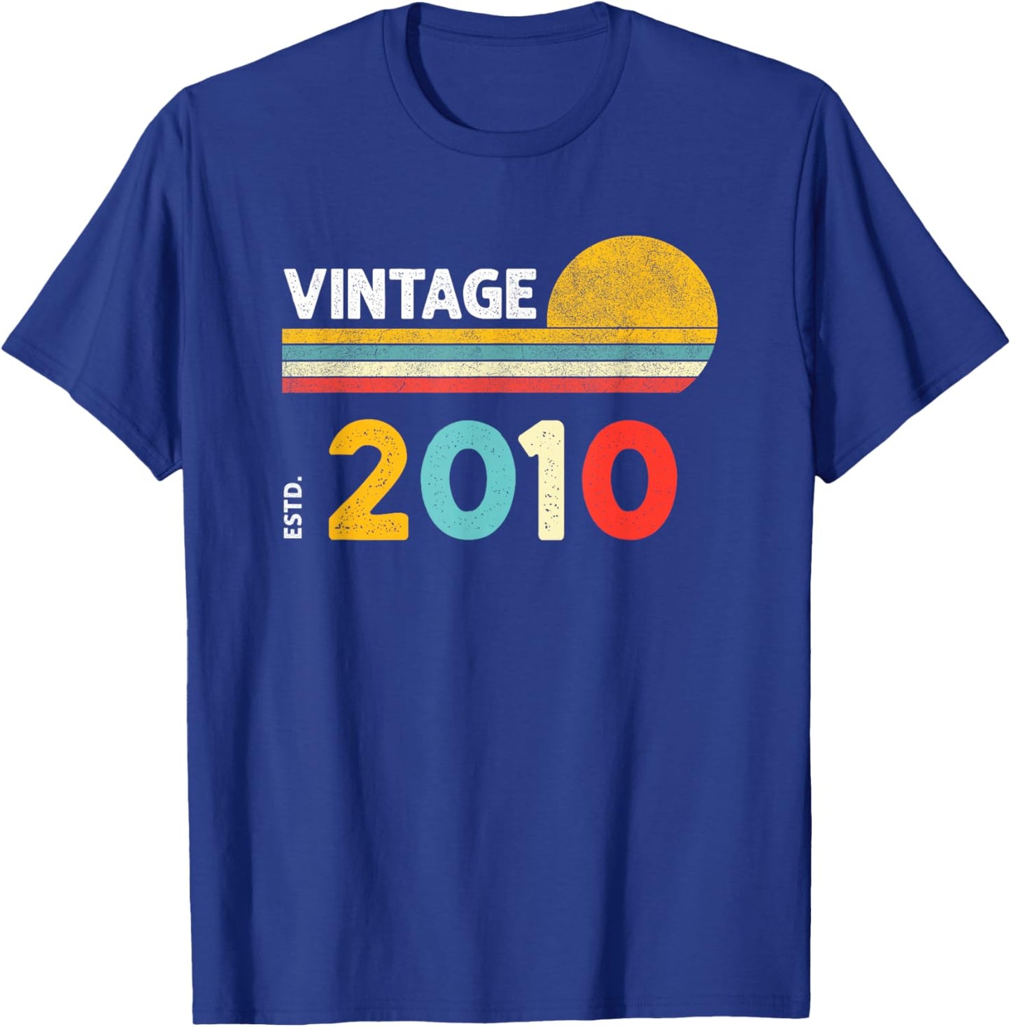 Vintage 2010 T-Shirt - T-Shirt | Royal