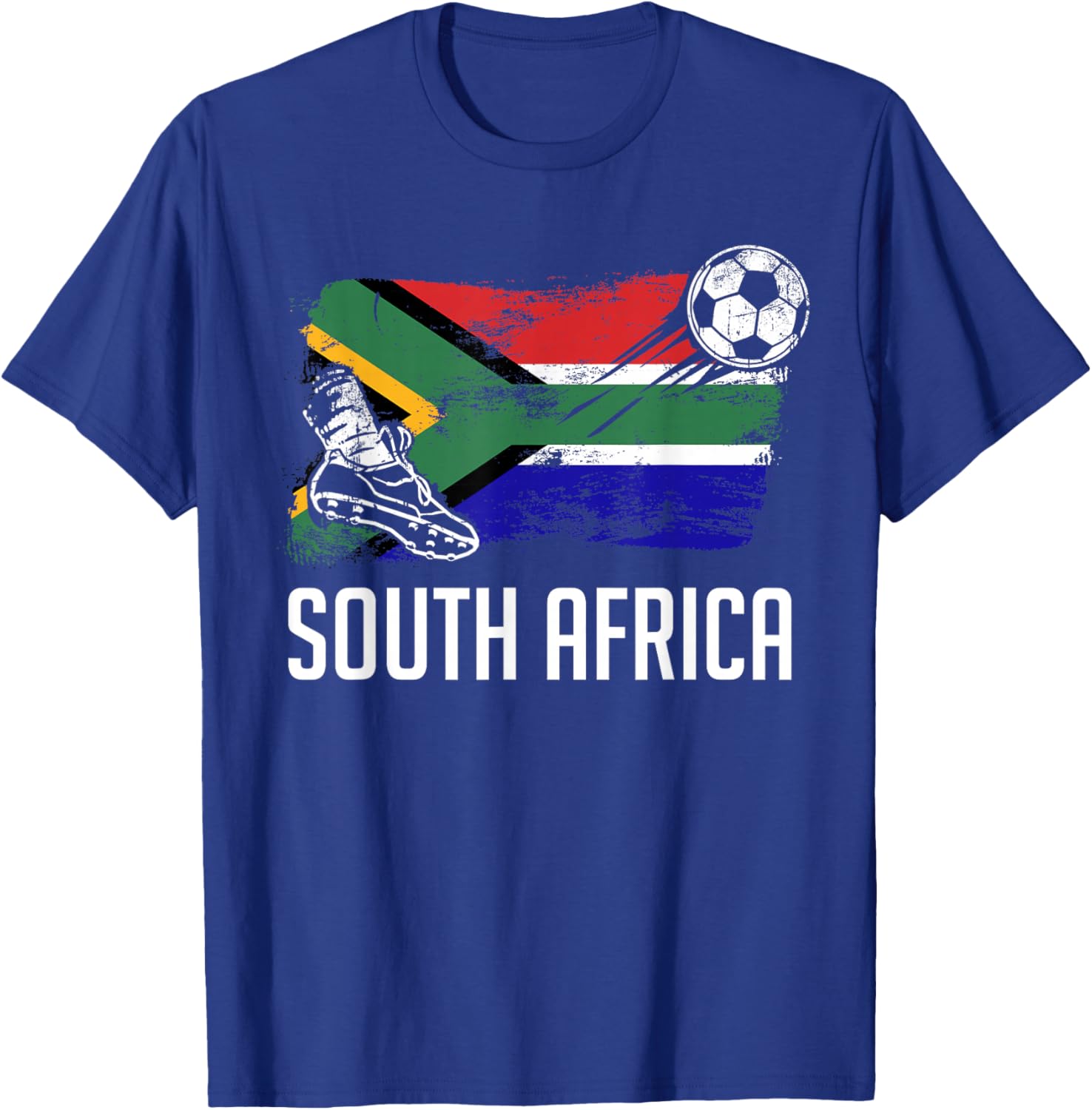 South Africa Flag Jersey South African Soccer Team T-Shirt - T-Shirt | Royal