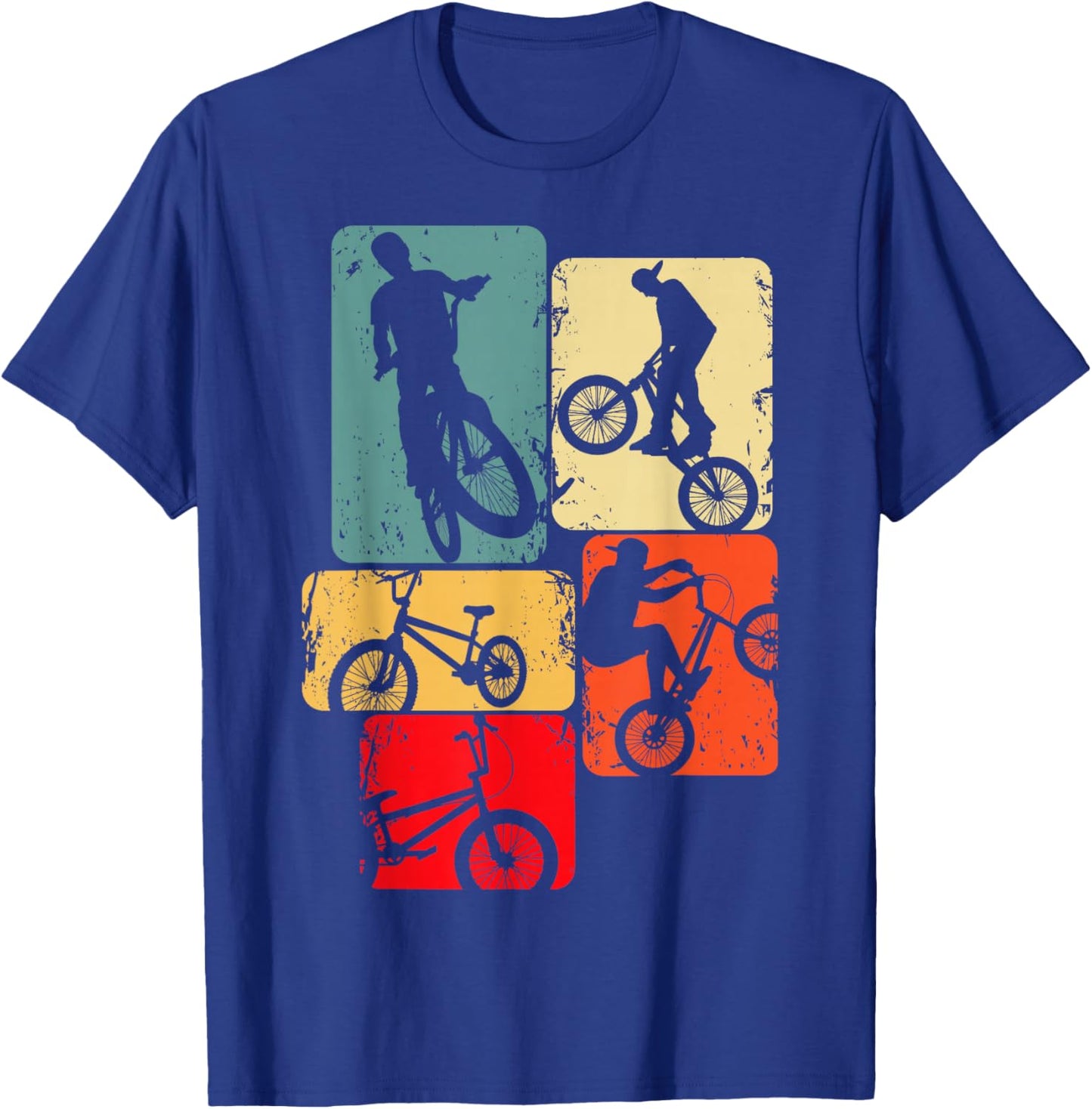 BMX Bike Bicycle Stunt Racing Kids Boys T-Shirt - T-Shirt | Royal