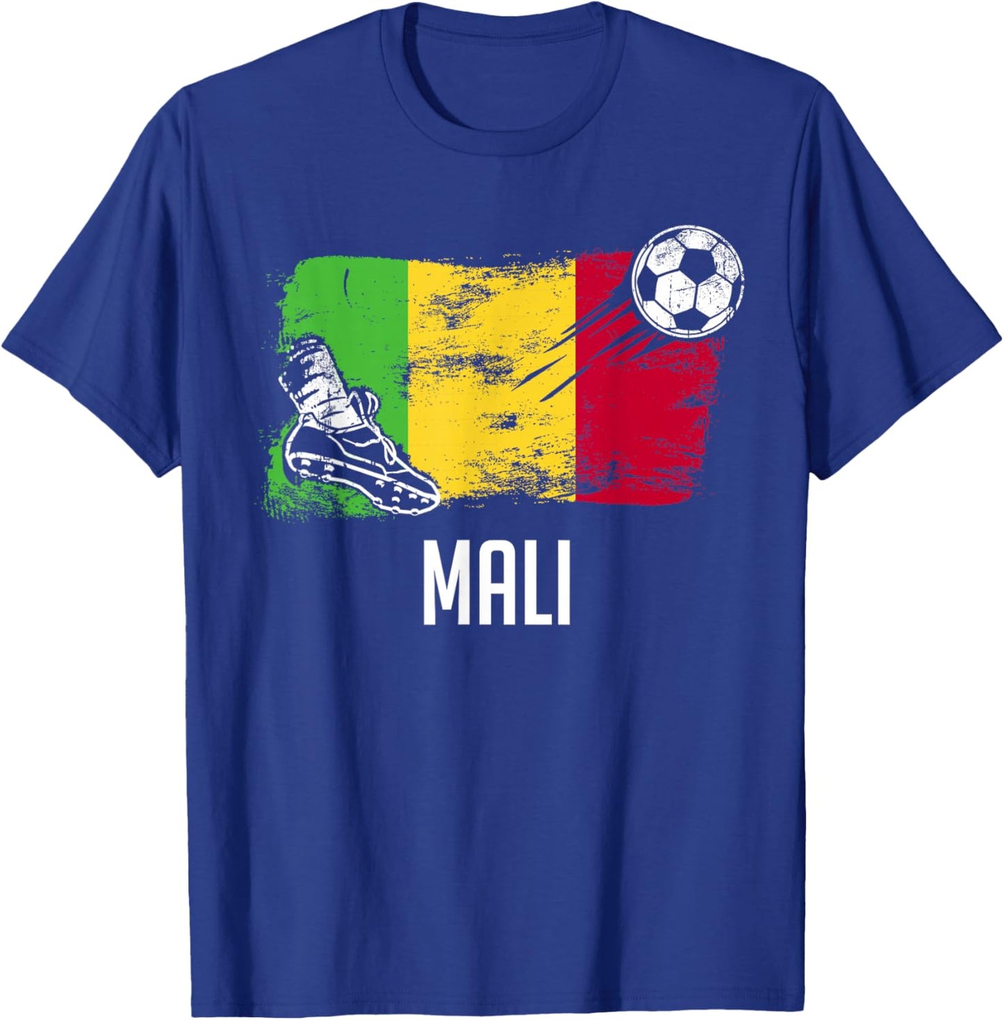 Mali Flag Jersey Malian Soccer Team Malian T-Shirt - T-Shirt | Royal